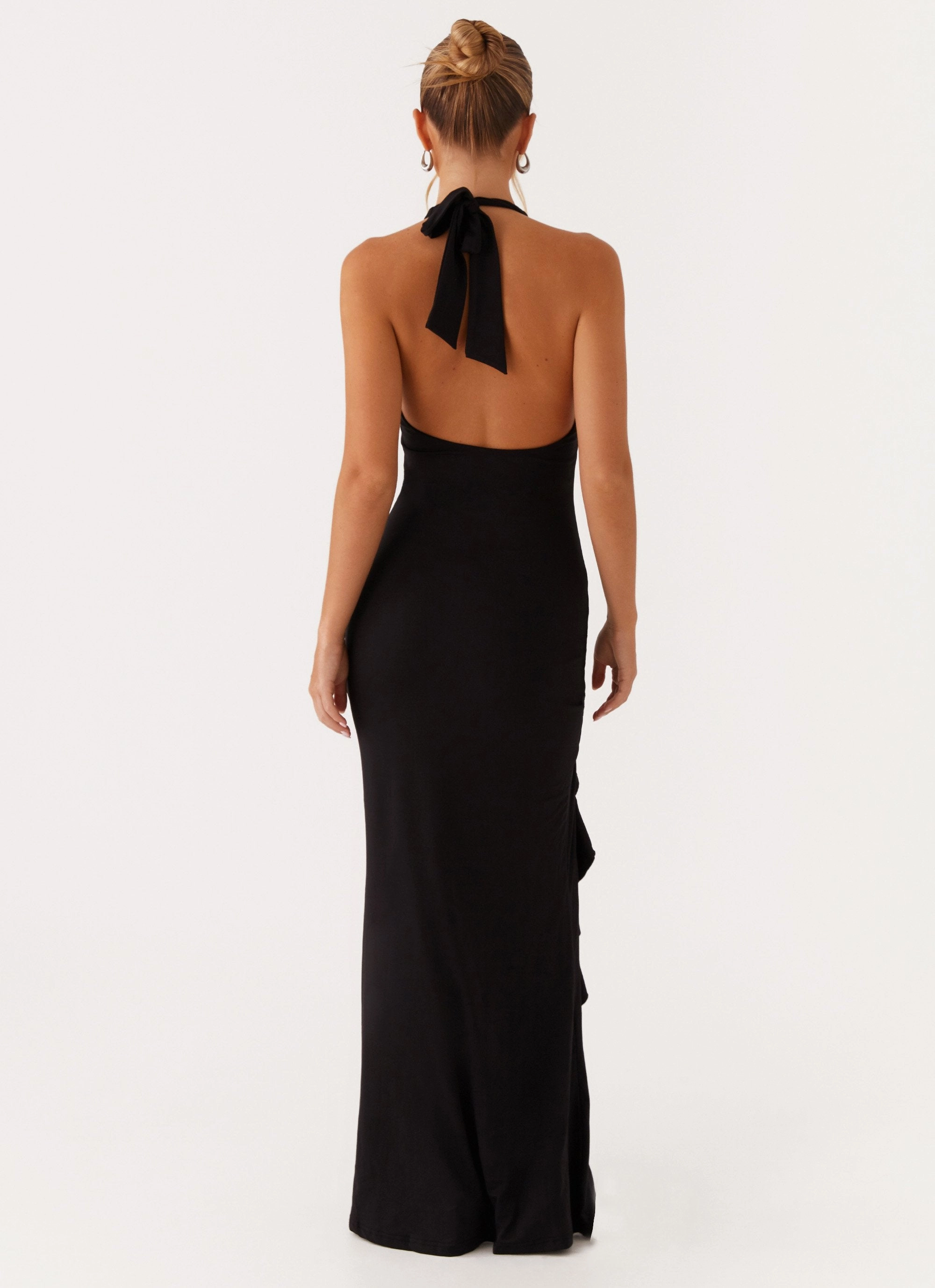 Charmed By You Maxi Dress - Black Natural Form