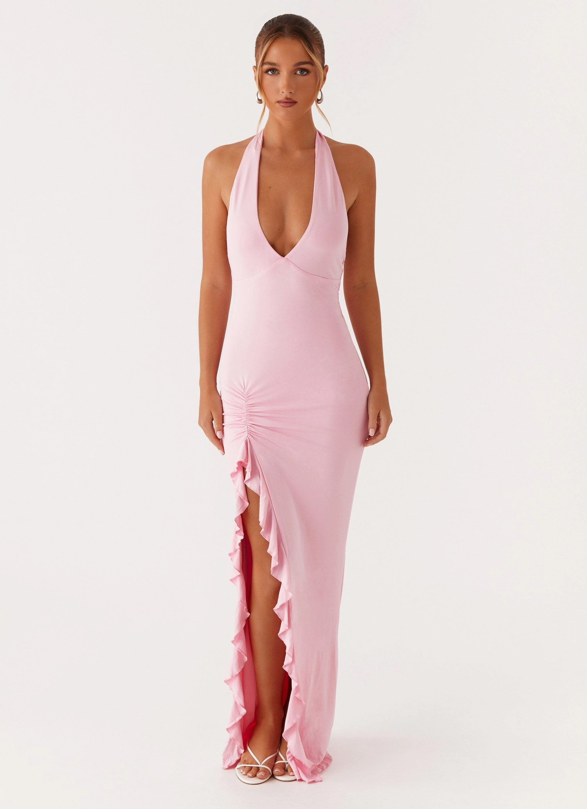 Trend-Inspired Pure Shape Charmed By You Maxi Dress - Pink