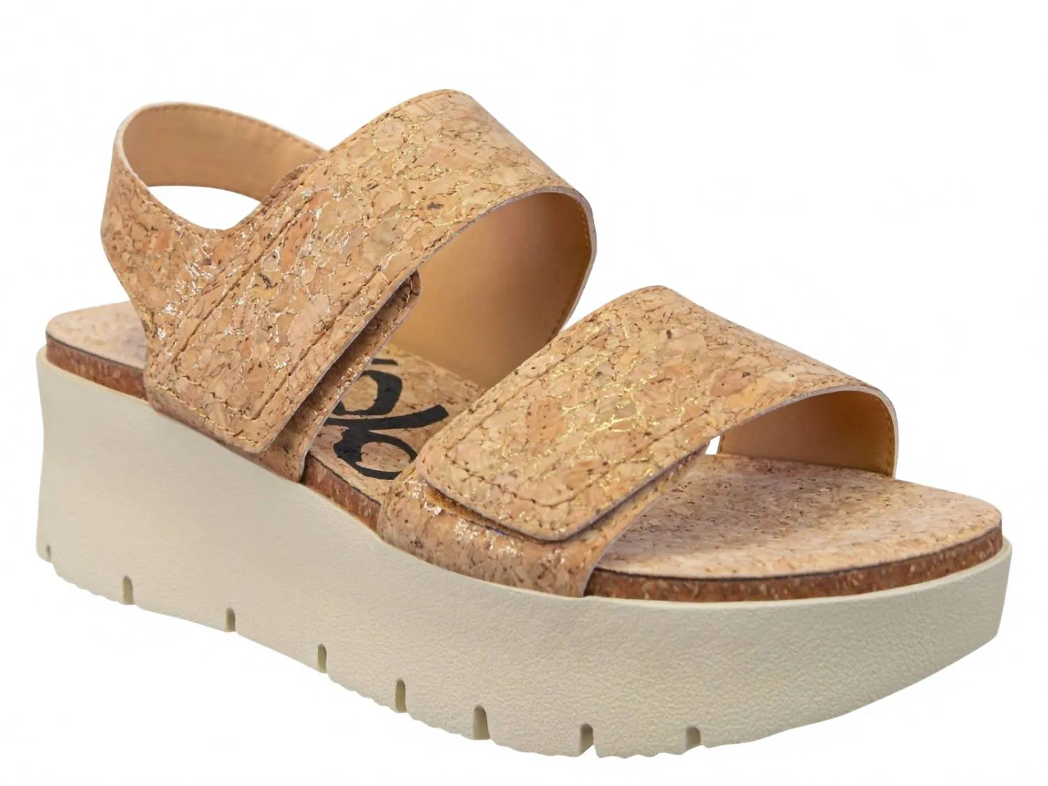 Women's Montane Cork Sandal In Beige Travel Shoes Comfort Low Profile Silhouette