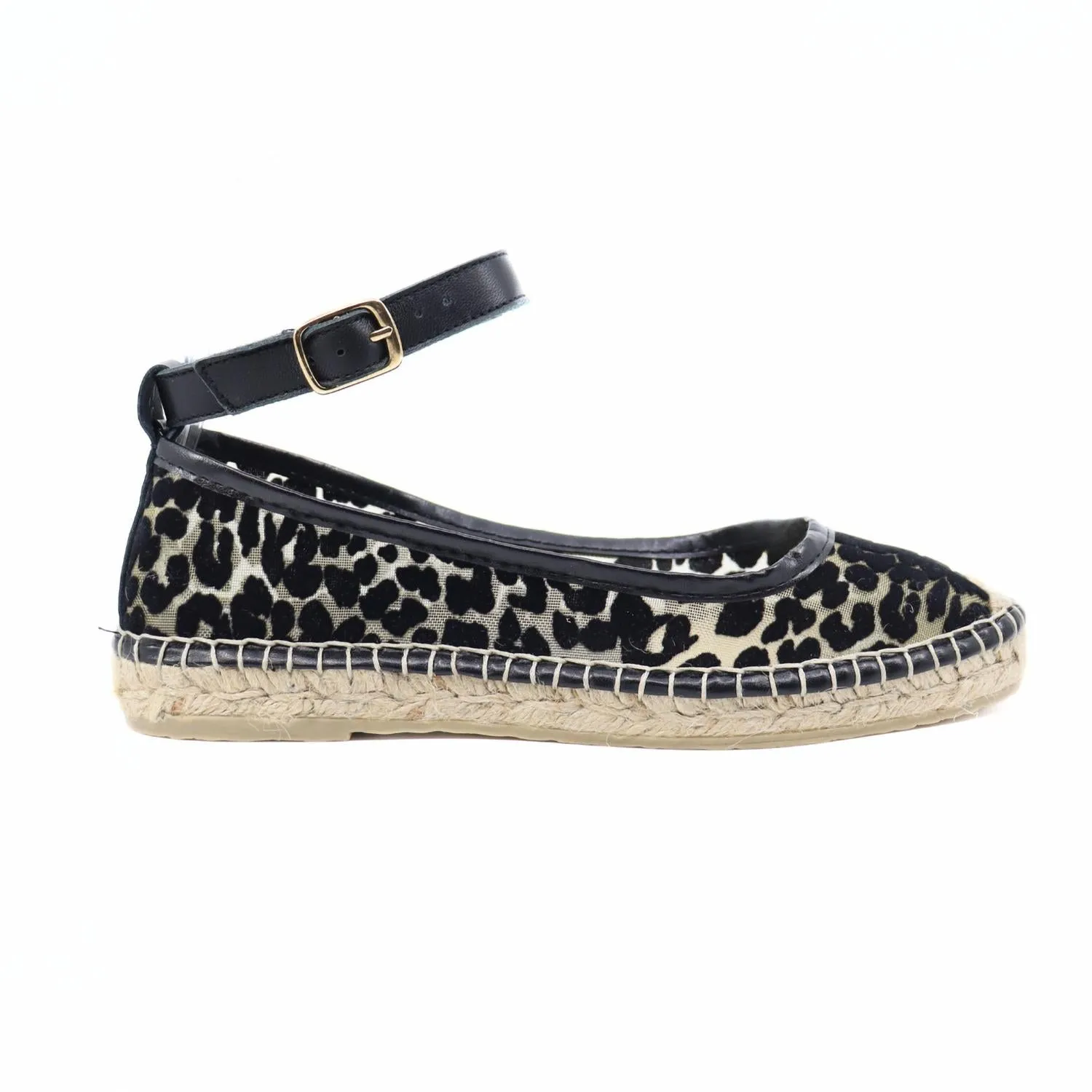 Women's Mason Ballet Espadrille In Black Leo Airflow Optimized Design