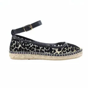 Urban Look Comfortable Footwear for Beach Women's Mason Ballet Espadrille In Black Leo