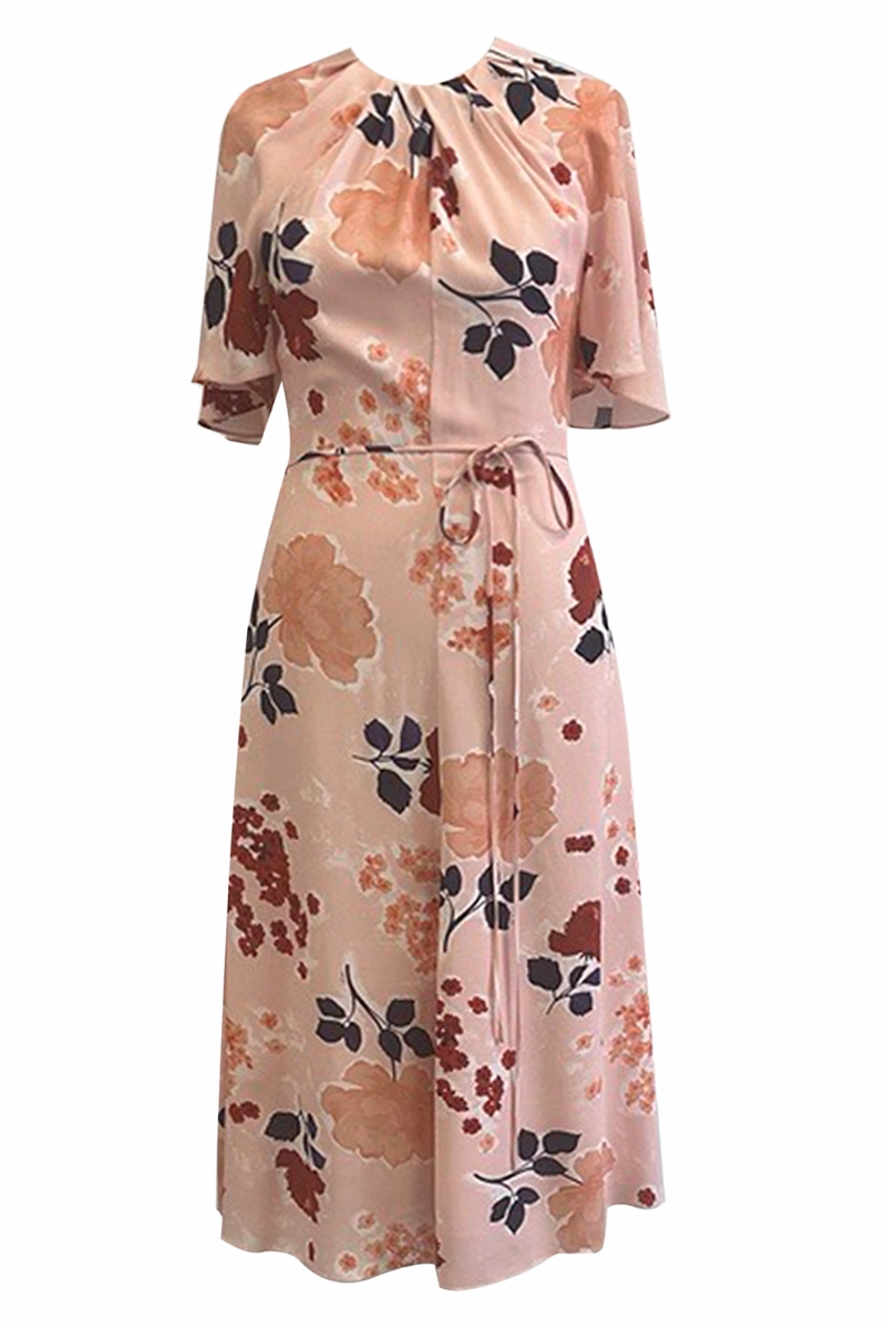 Margot A-Line Midi Dress Lightweight Comfort