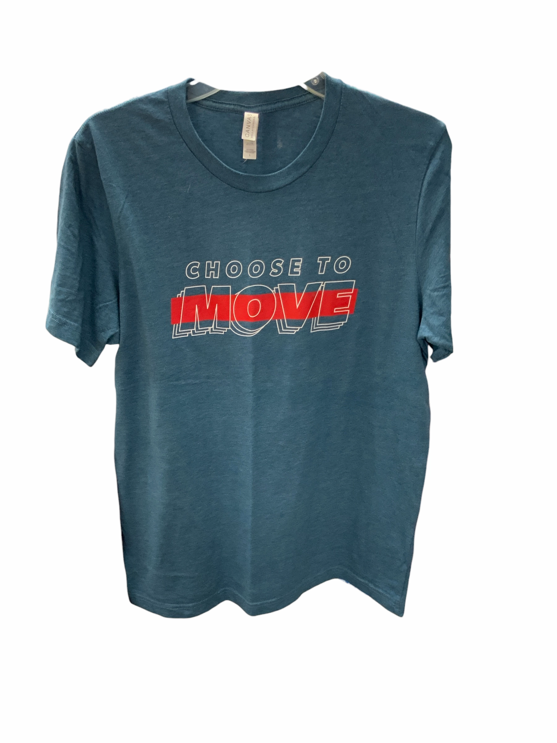 Choose Love Men's Tee Blue L Layered Collar Functional Fashion