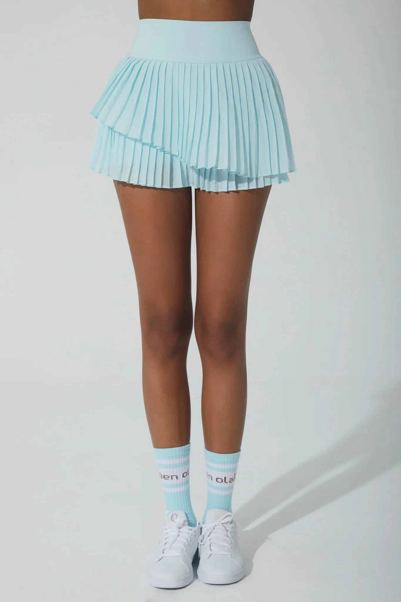 Christina Pleated Skirt - Sky Comfy Look Ombre effect