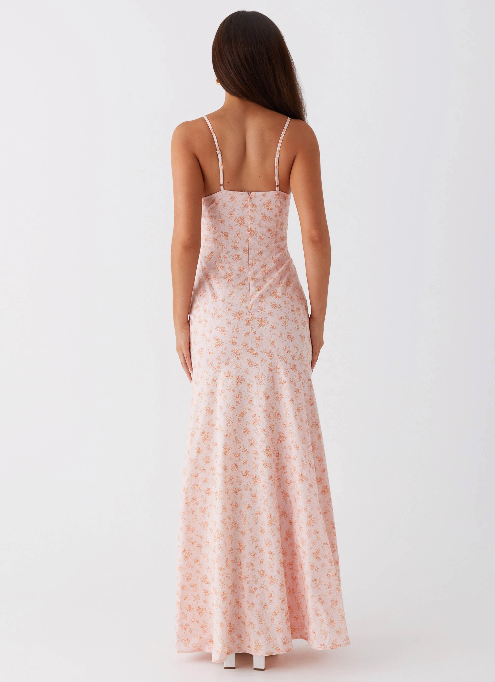 Light Rhythm Britney Maxi Dress - Pink Ditsy Floral