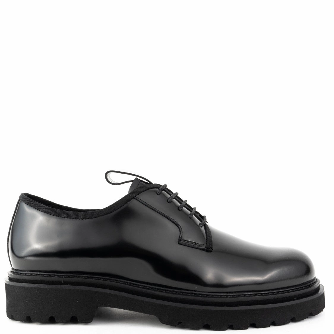 Classic Black Leather Formal Shoes Long Shift Luxury Resort