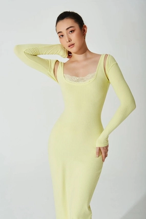 Classic Bolero Crop - Lemon Ergonomic Cut All-Purpose Wear