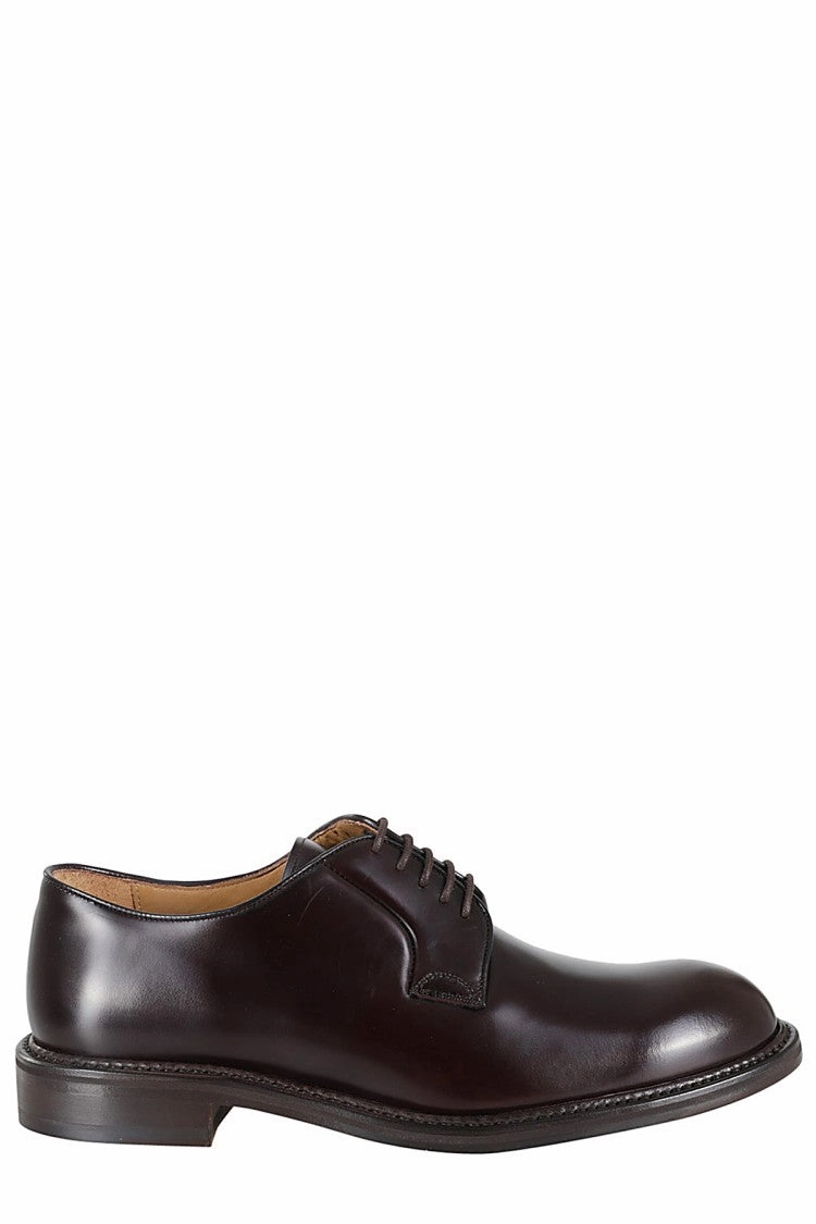 Gloss Line Flexible Shank Classic Brown Laced Derby Shoe