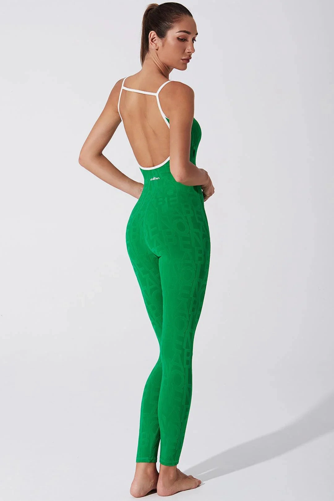 Classic Coeur Del Jumpsuit 3D - Dark Green Seminar Ready Refined Casual