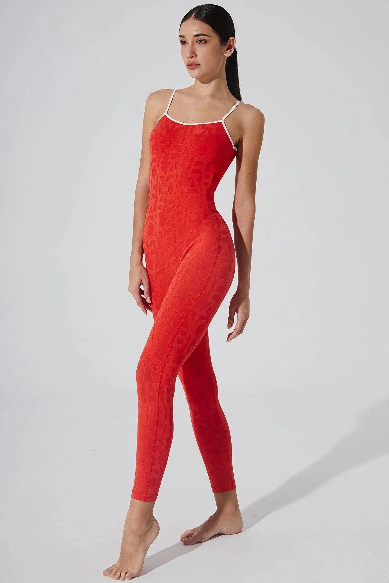Classic Coeur Del Jumpsuit 3D - Haute Red Sharp Formal Modern Teacher