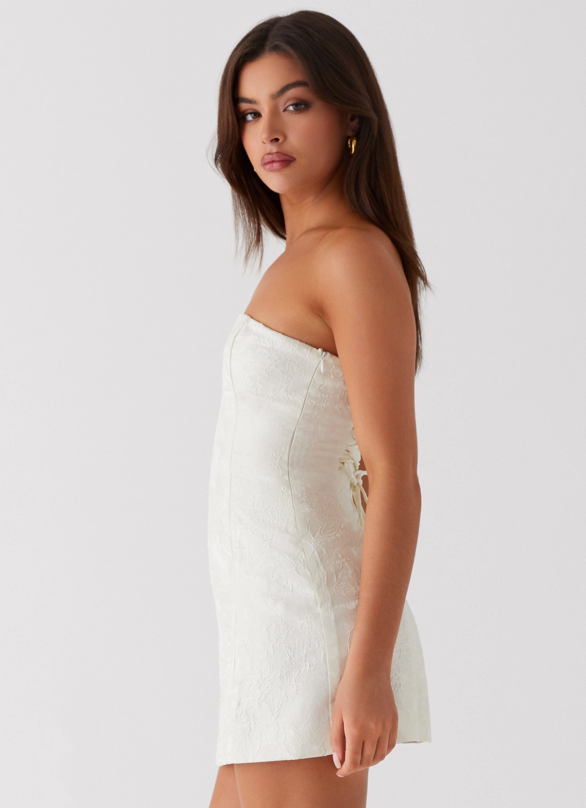 Flattering bodycon dress Eternity Strapless Mini Dress - Ivory