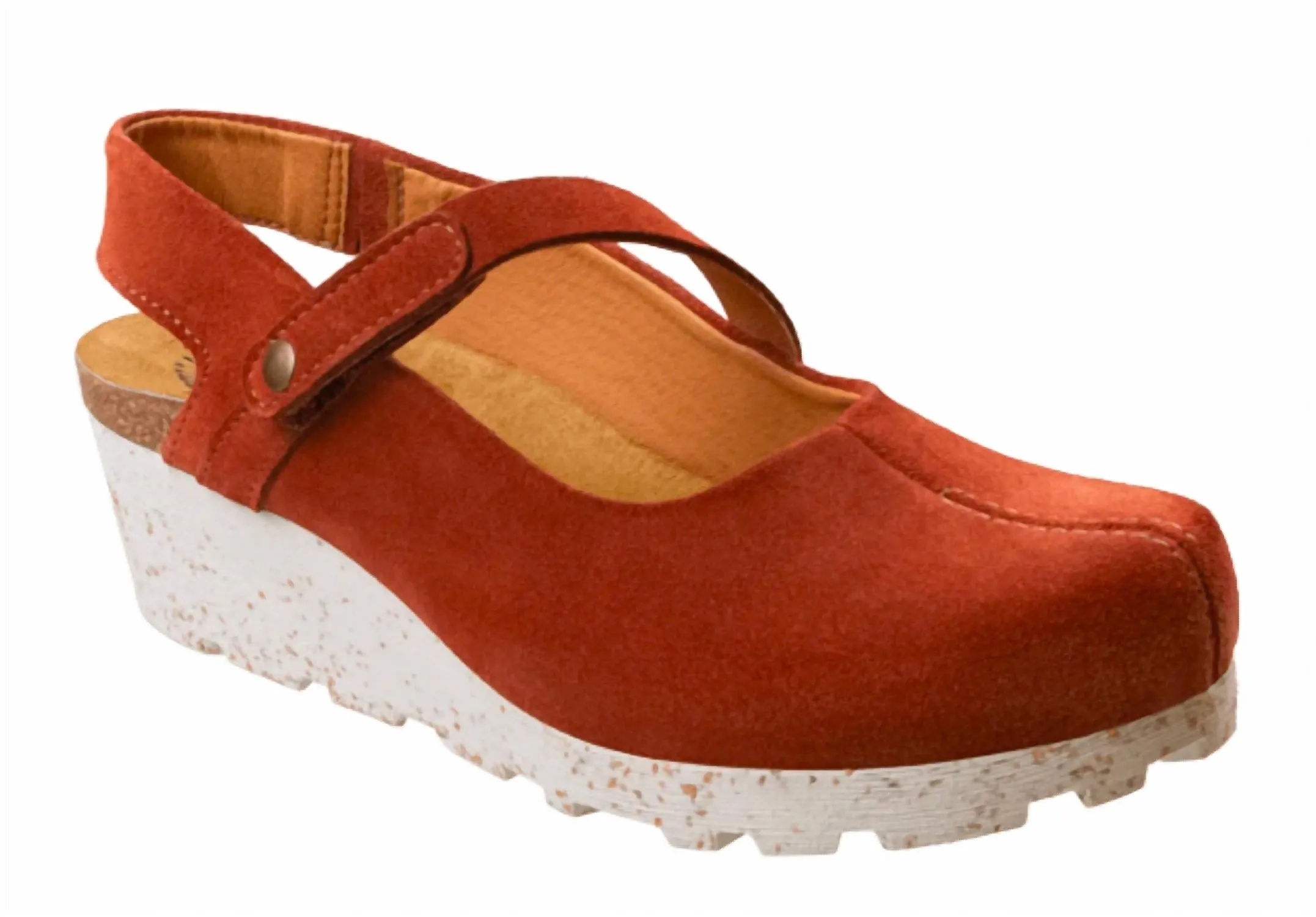 Carry Light Toe Freedom Prog Mary Jane Wedge In Rust
