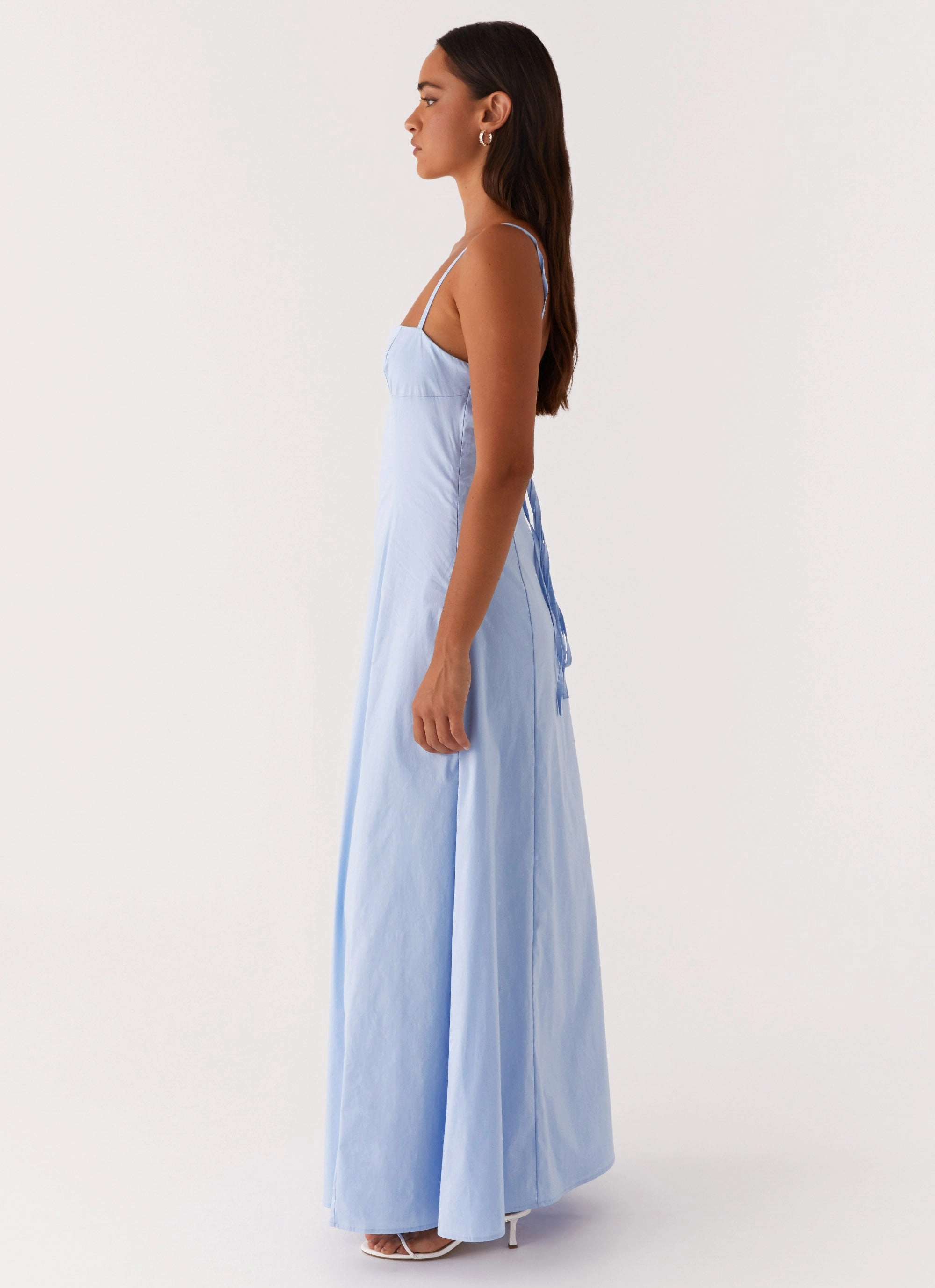 Clear As Day Maxi Dress - Blue Casual Essential