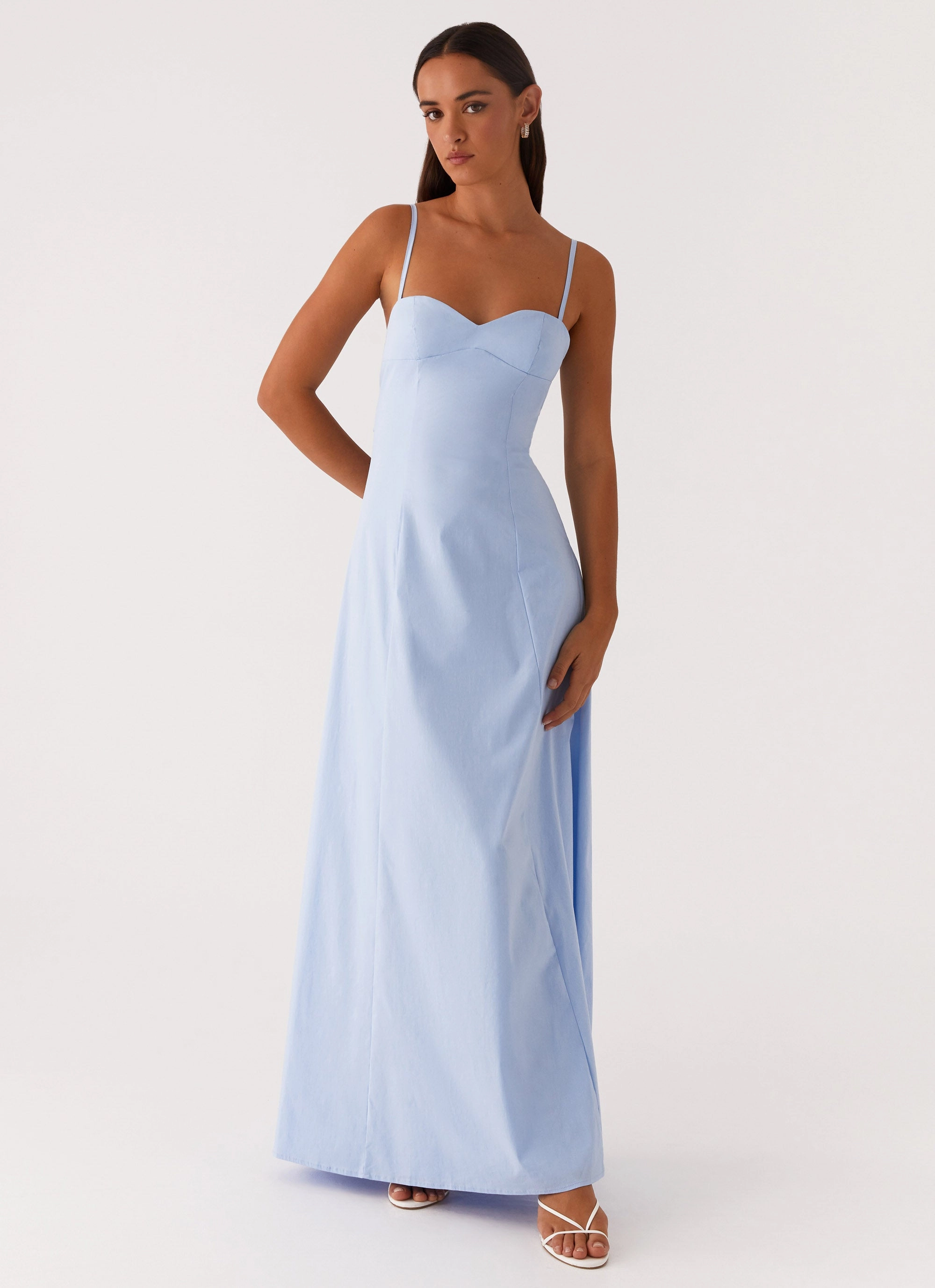 Essential Style Smart and Stylish Clear As Day Maxi Dress - Blue