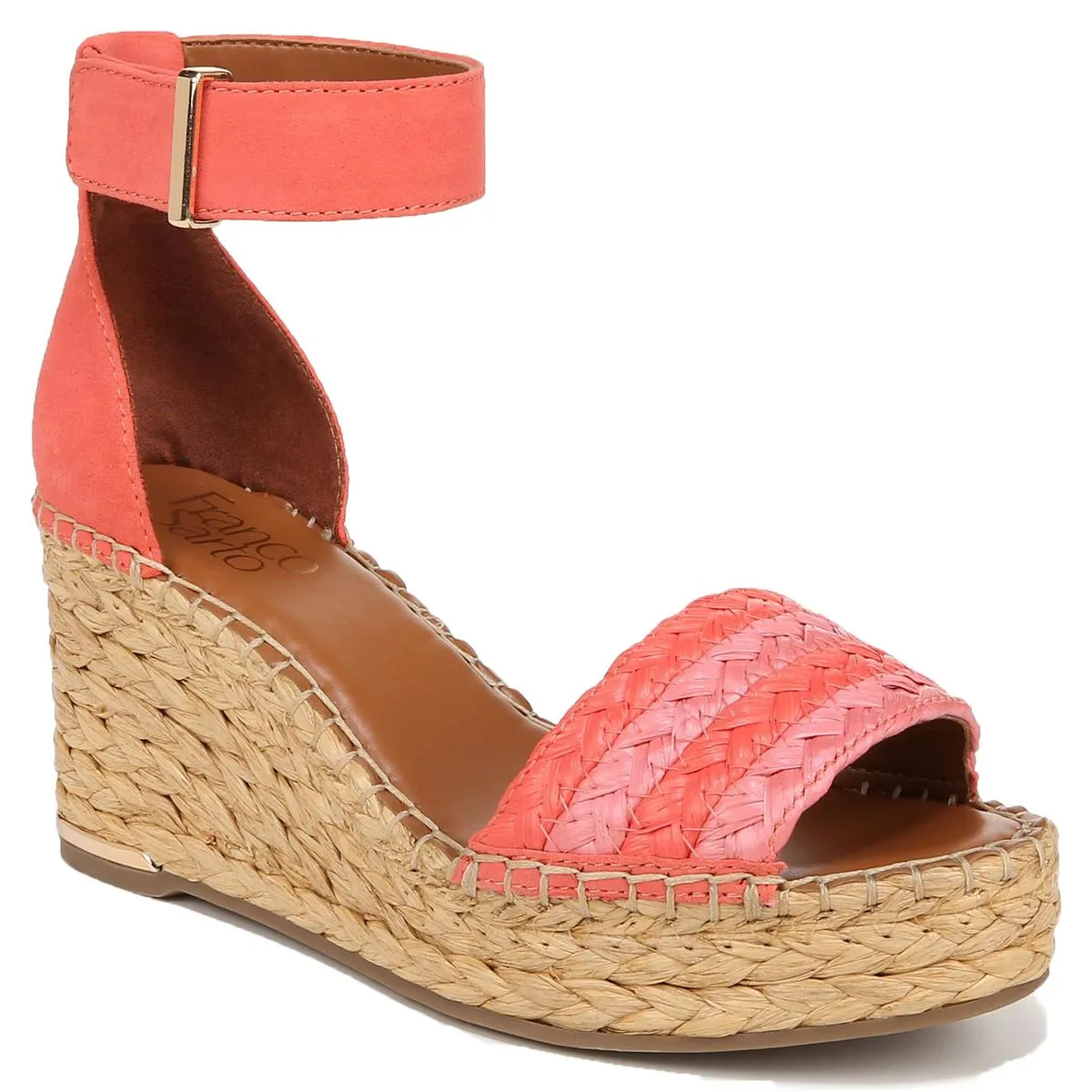 Clemens 5 Womens Cushioned Footbed Espadrille Wedge Sandals adjustable fit shoes Breathable Upper