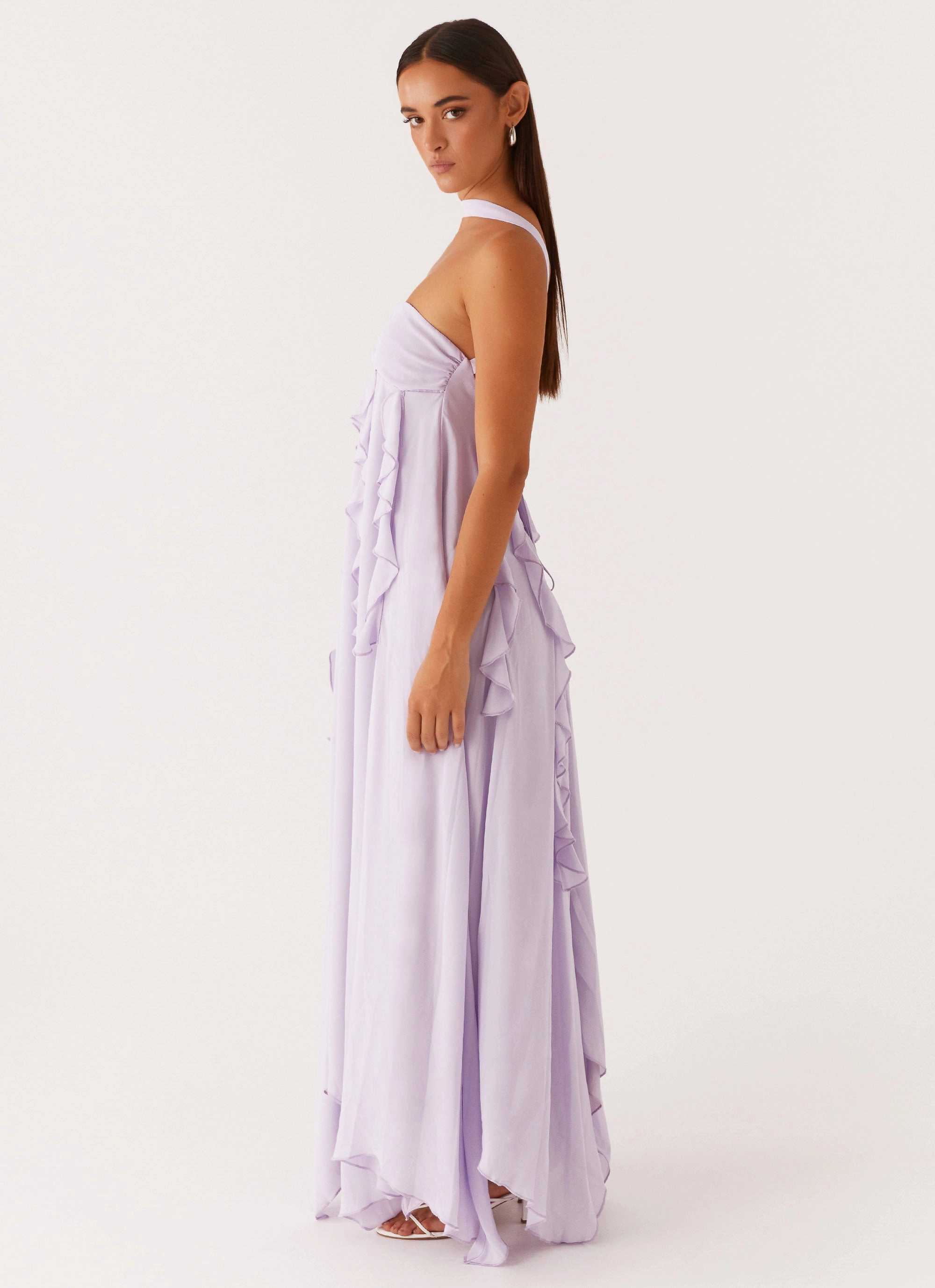 Polished Layer Decorative-Design Florence Maxi Dress - Lilac