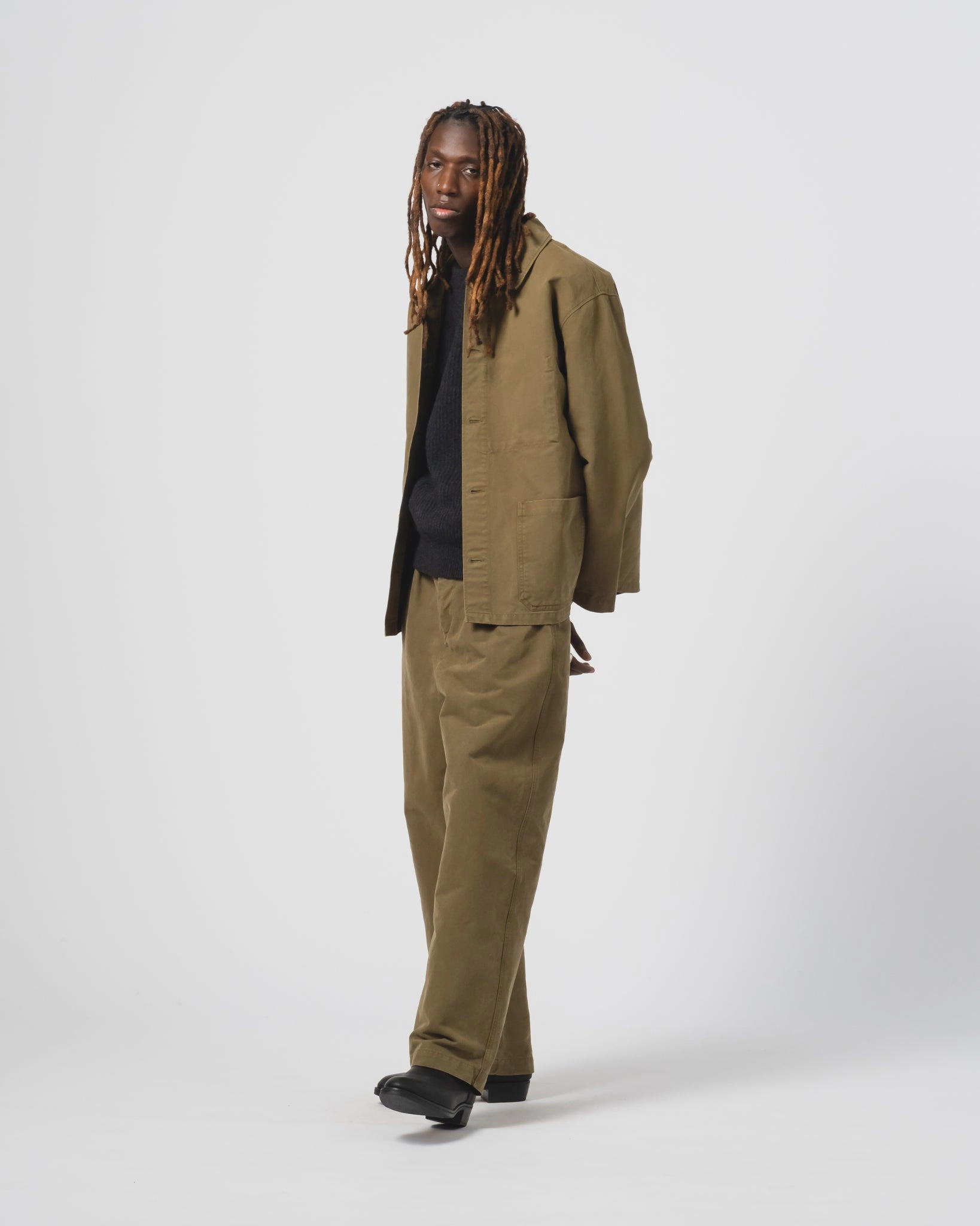 Active Wear Coach Jacket Nebraska Cotton Fossil Green