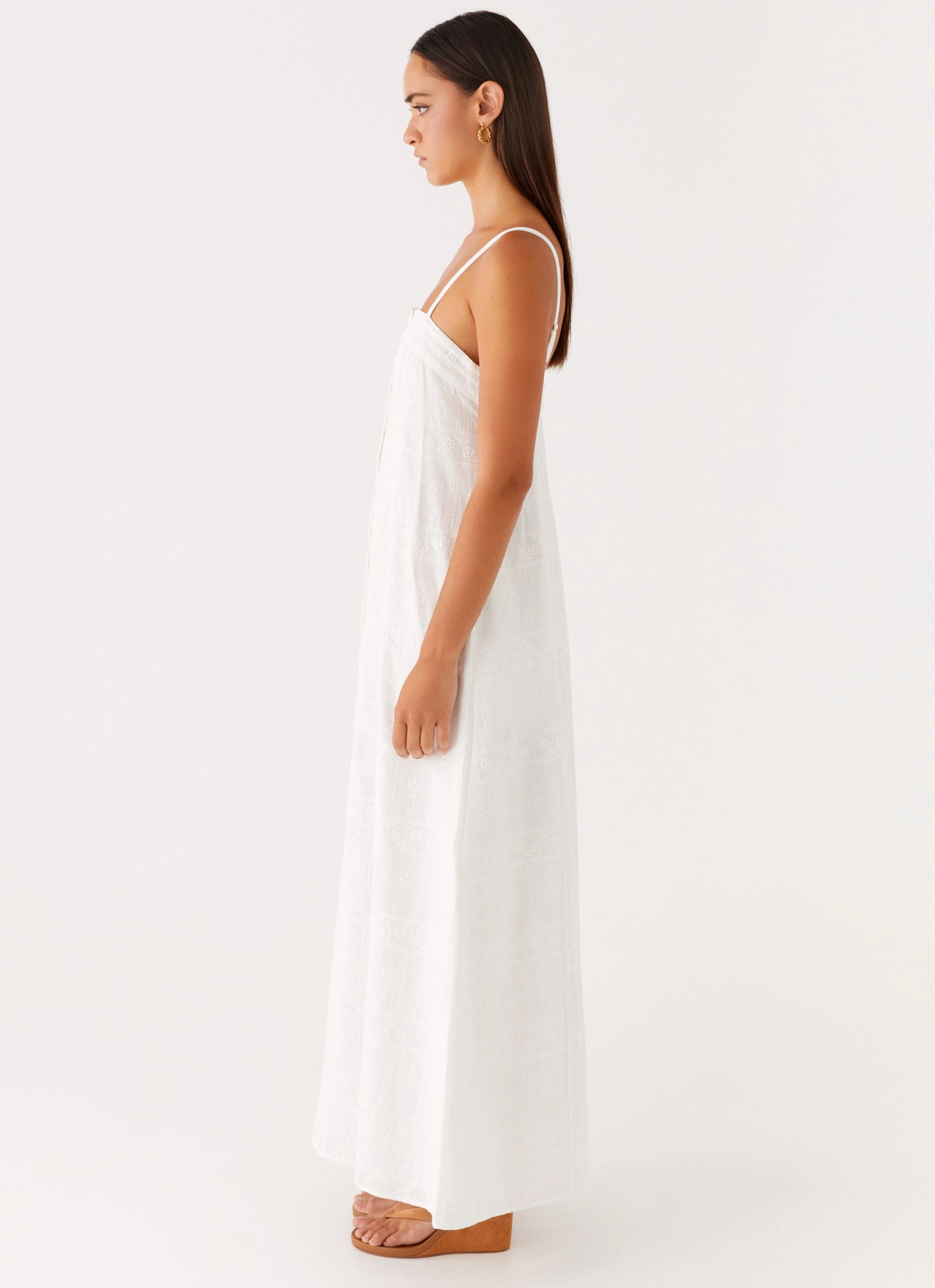 Cole Maxi Dress - White Street Vibe