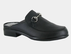 Durable Fabric Women??S Halny Leather Clog In Soft Black