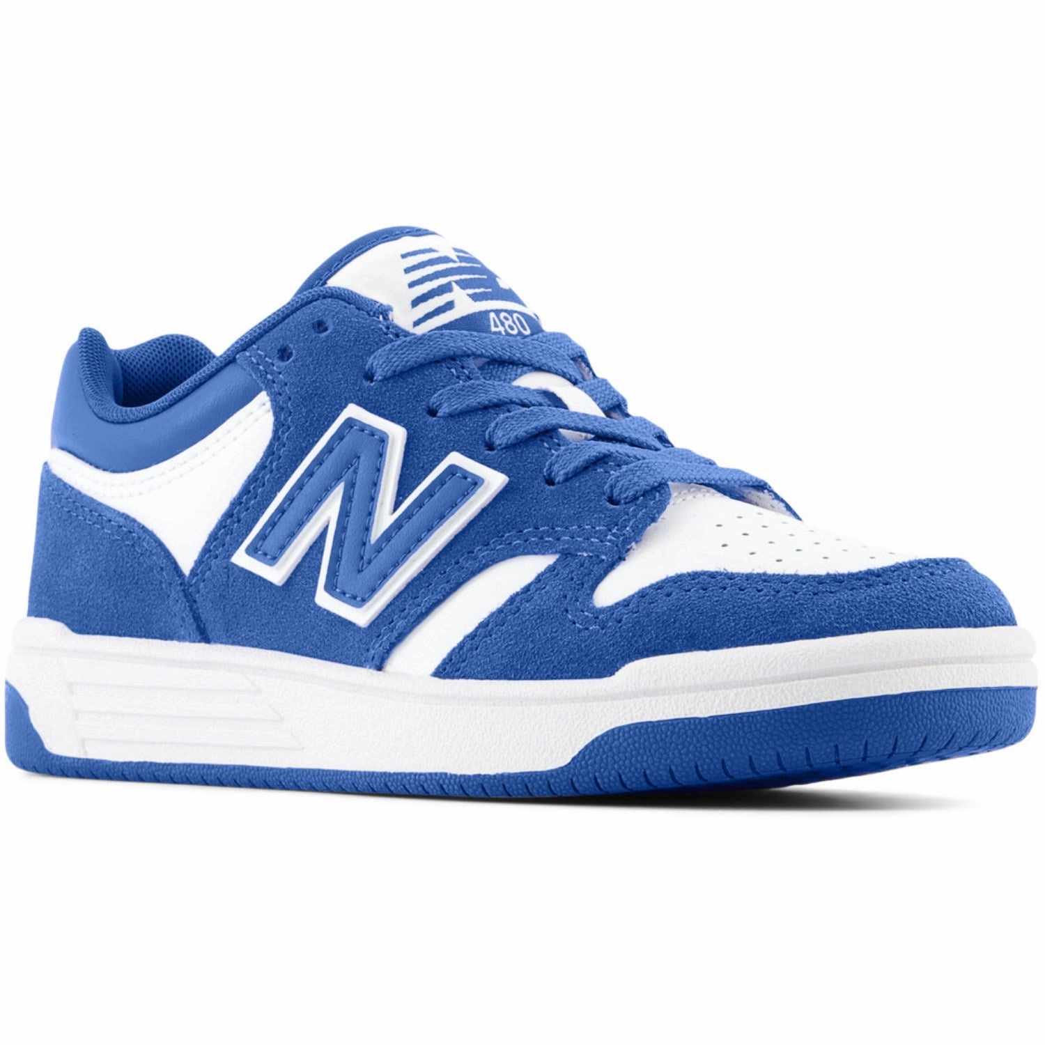 Minimalist Stitch Design Urban Commute New Balance Marine Blue New Balance 480 Kids Lace