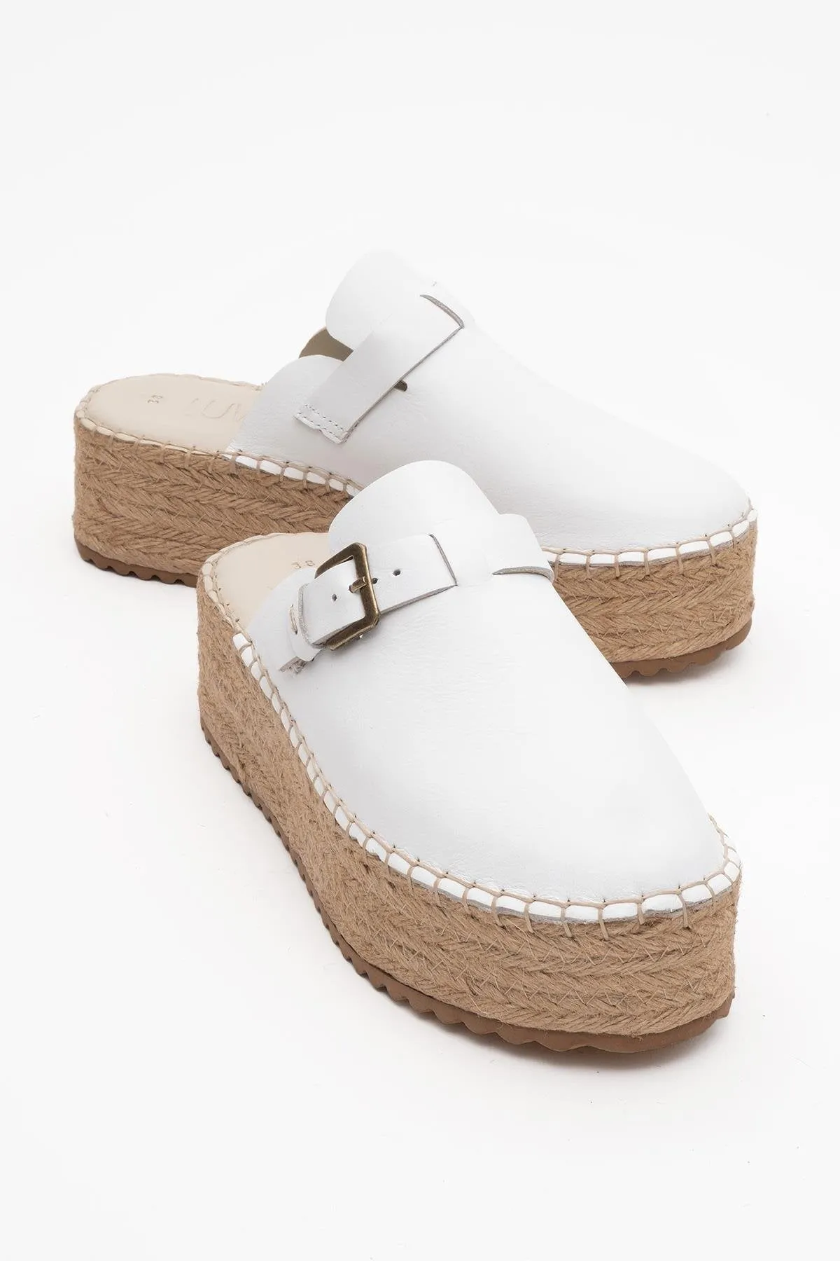 Cruise Wear Novas Leather Platform Espadrille Mule