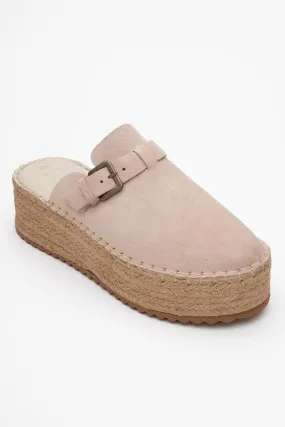 foam Thermoplastic Novas Leather Platform Espadrille Mule