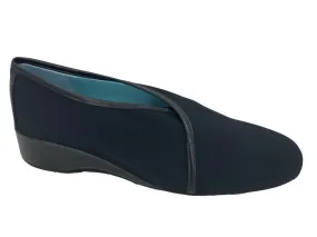 Fashionable Outdoor Footwear Slip Resistant Grip Women's Zora Slip-On Wedge In Black