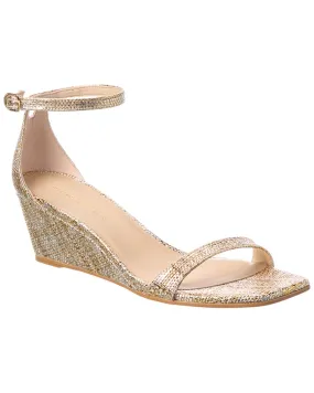 Stuart Weitzman Nudistcurve 50 Raffia Wedge Sandal All Daywear