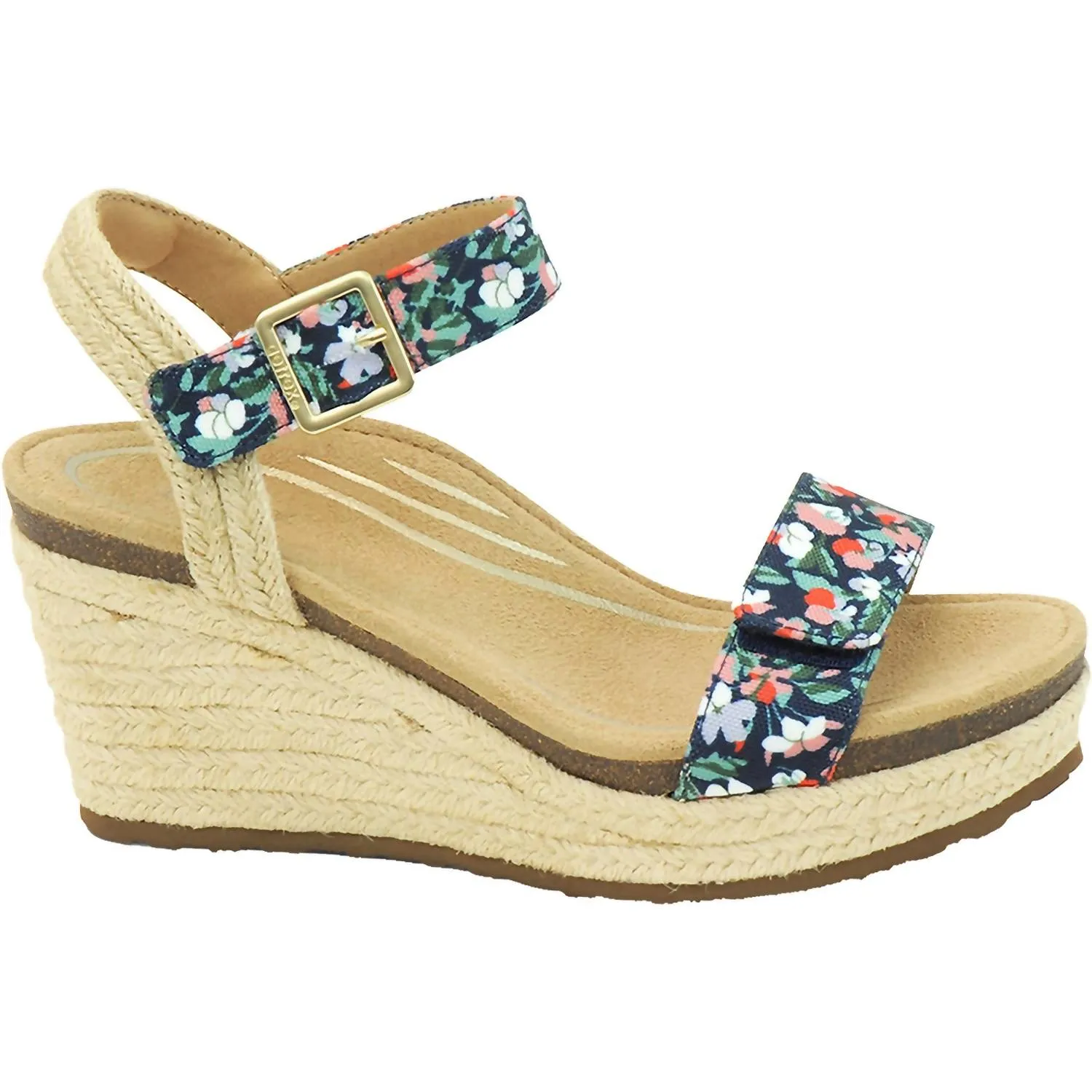 Women's Sydney Suede Wedge Sandals In Floral Sandal Craftsmanship