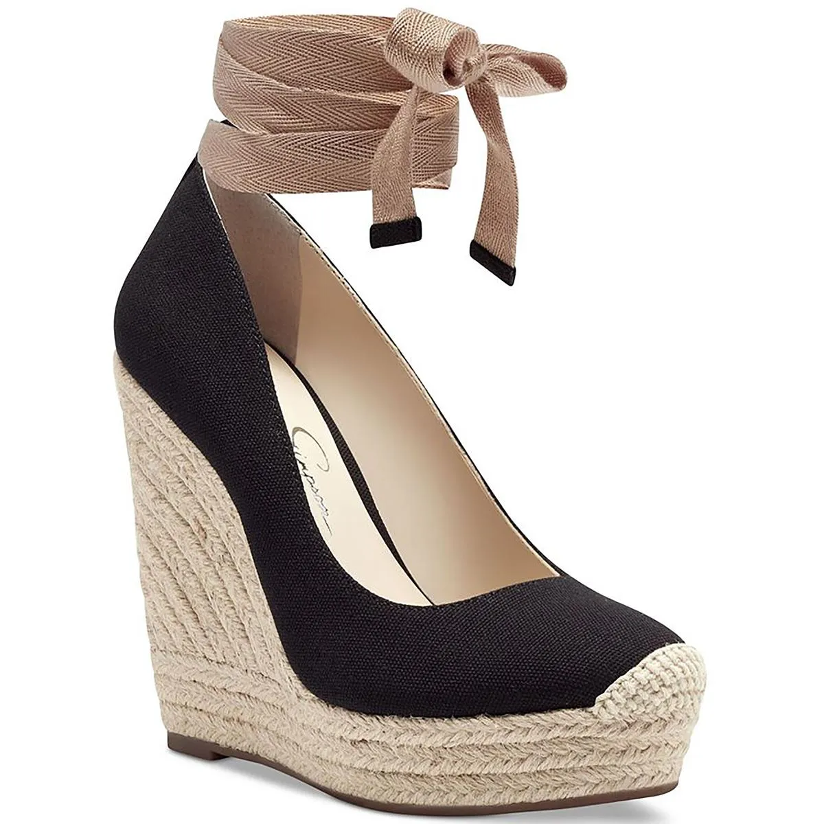 Injection molded Zexie Womens Wrap Wedge Heels