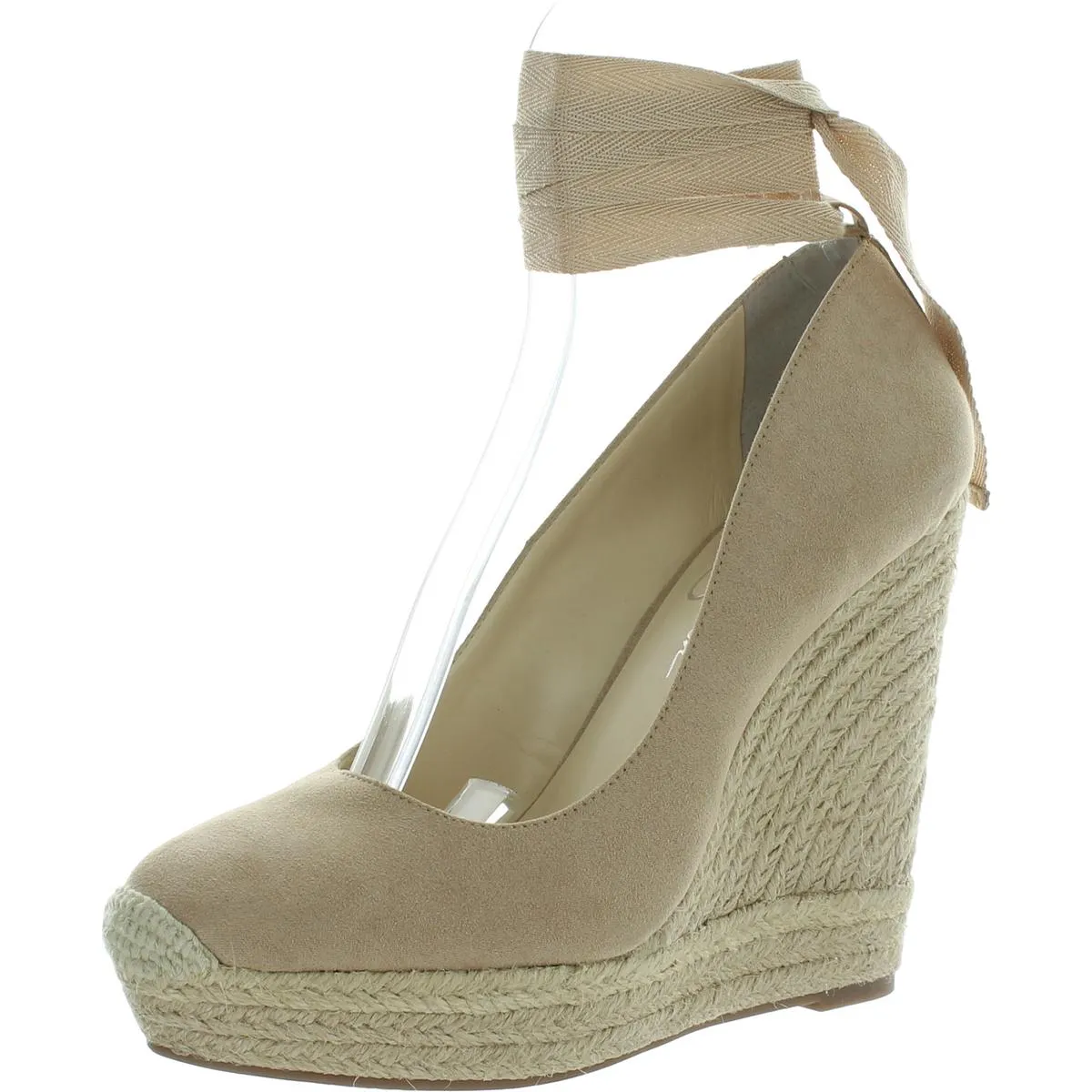 Zexie Womens Wrap Wedge Heels Arch Support Footbed