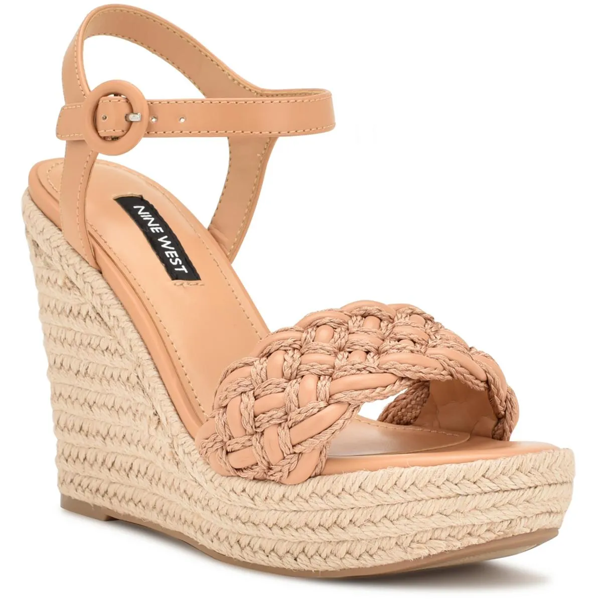 Reinforced Stitch Bonding Practical Design WNHOSANA3 Womens Woven Wedge Sandals