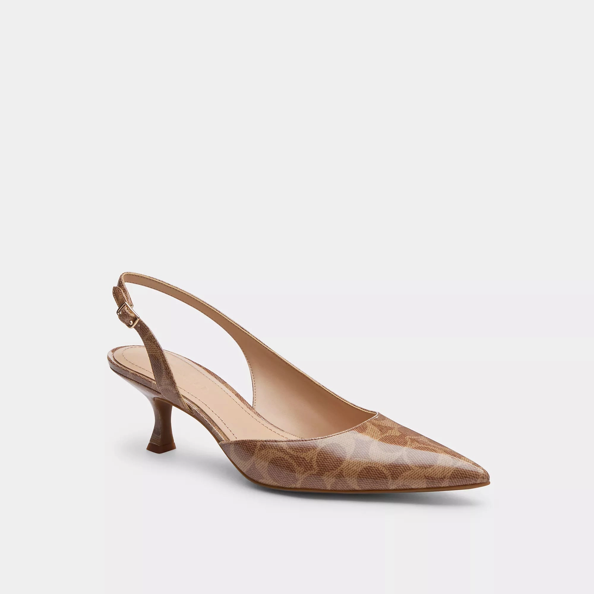 suede upper Coach Outlet Roxanne Pump In Signature Canvas