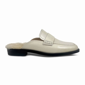 Women's Odessa Loafer Mule In Bone Comfort Memory Foam