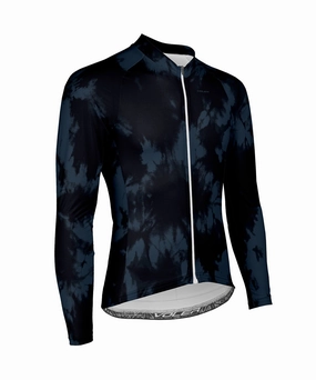 M. PELOTON COASTAL LS JERSEY - TIE DYE Quick Release Hem