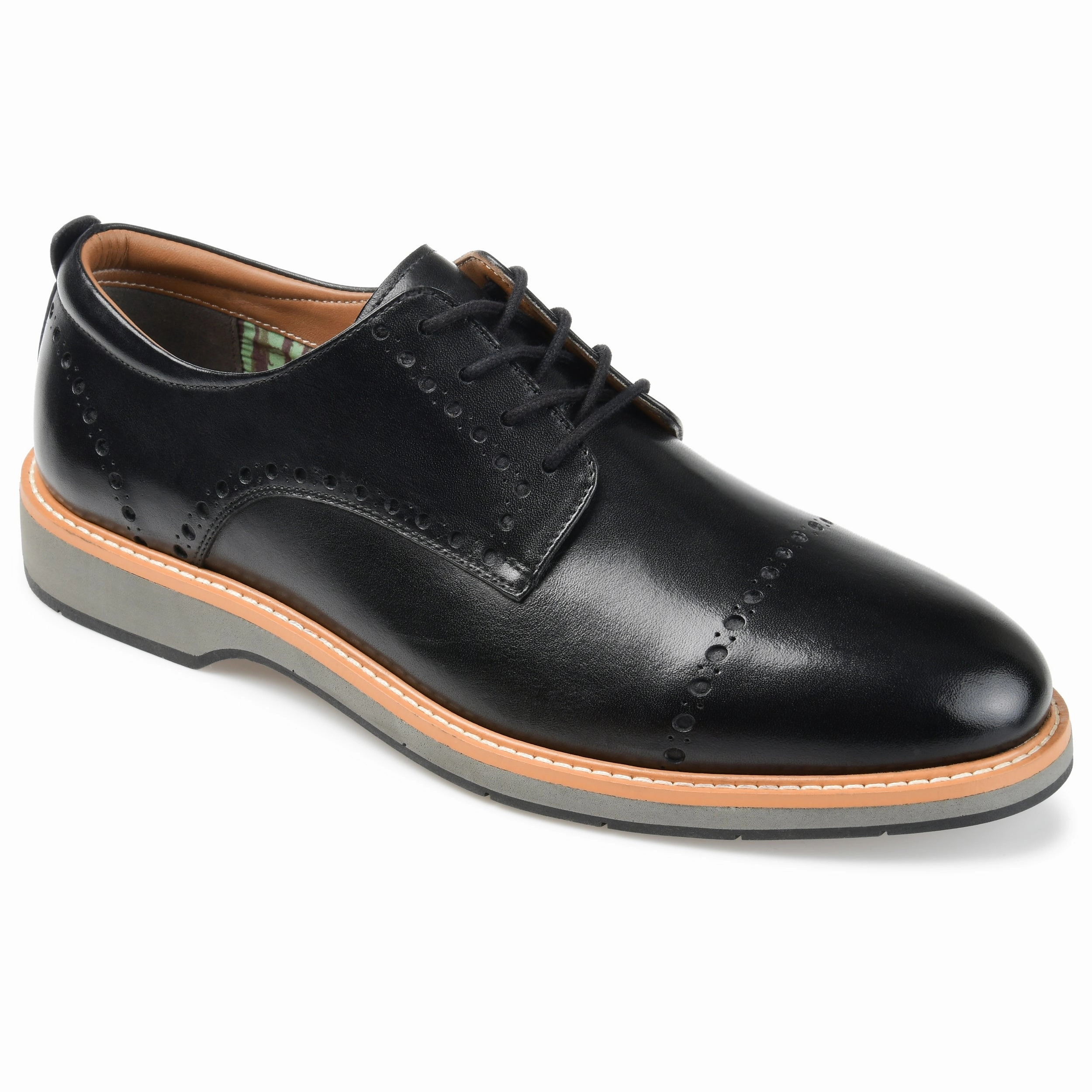 Thomas & Vine Fremont Brogue Derby Soft Pad Timeless Footwear