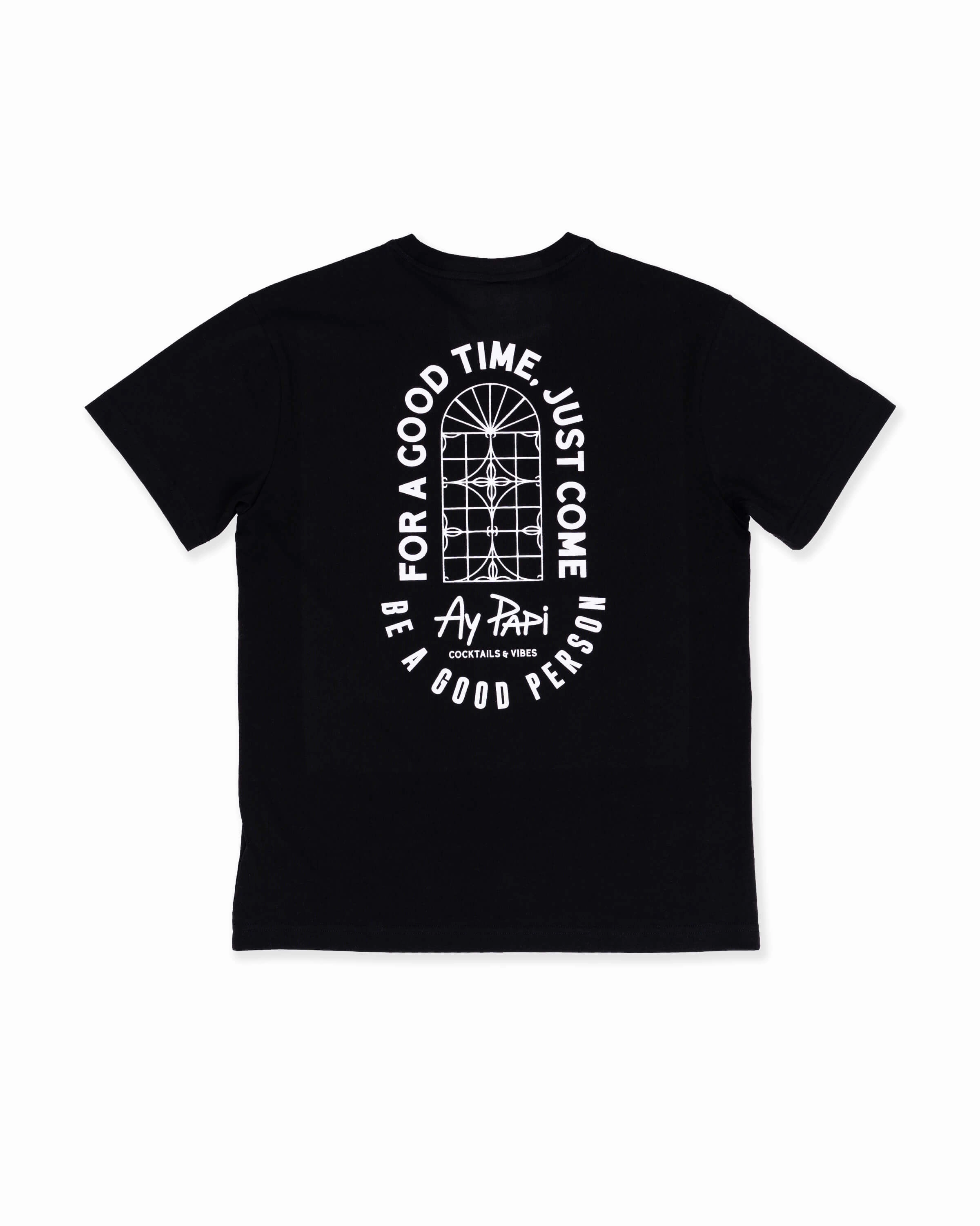 Bold Style BE A GOOD PERSON X AY PAPI T-Shirt - Black