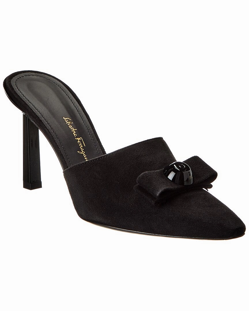 High Durability Easy on off Ferragamo Kara Suede Mule