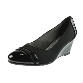 Strappy Juliana Womens Patent Toe Cap Wedge Heels