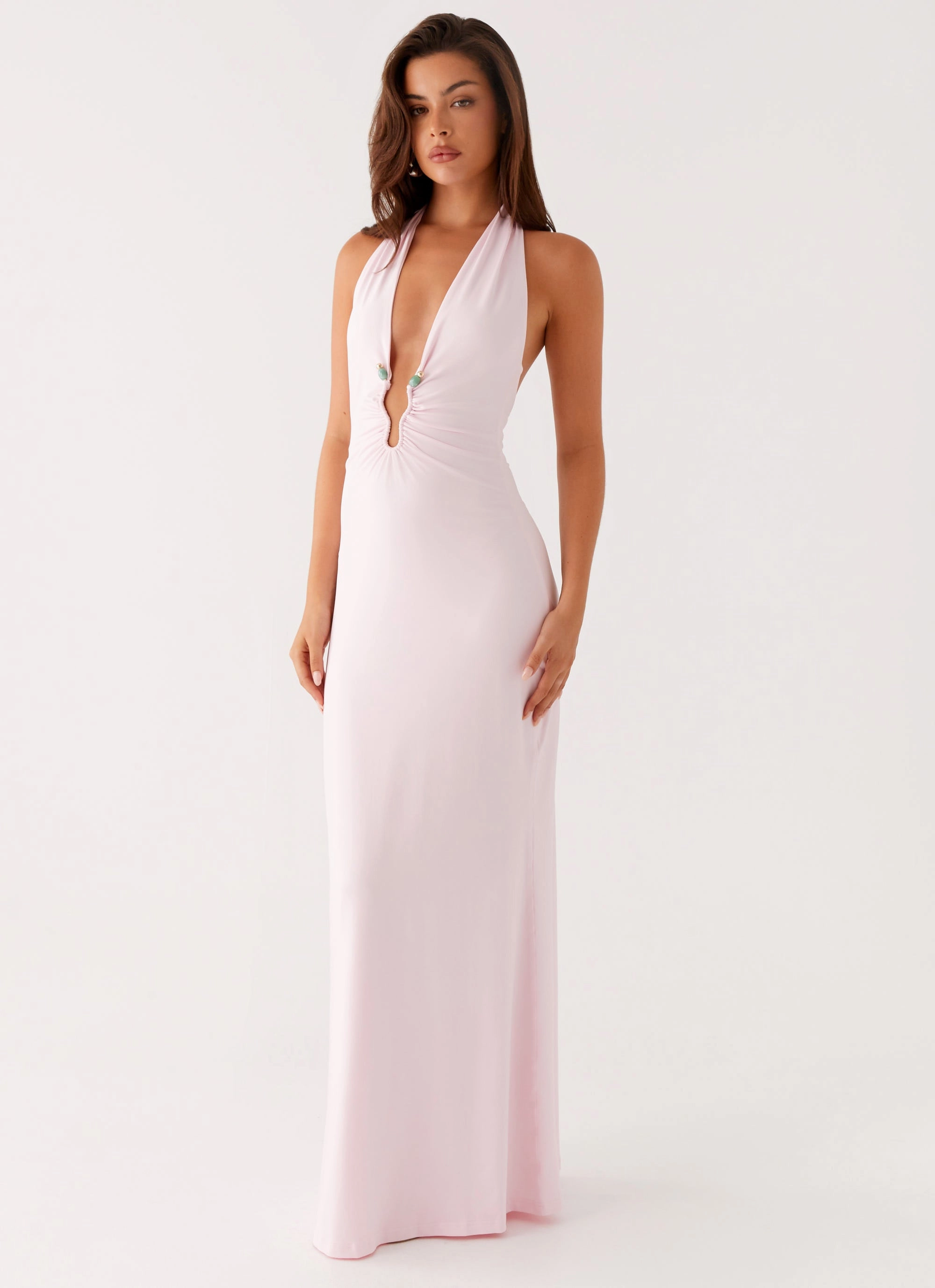 Nicola Maxi Dress - Pink museum visit