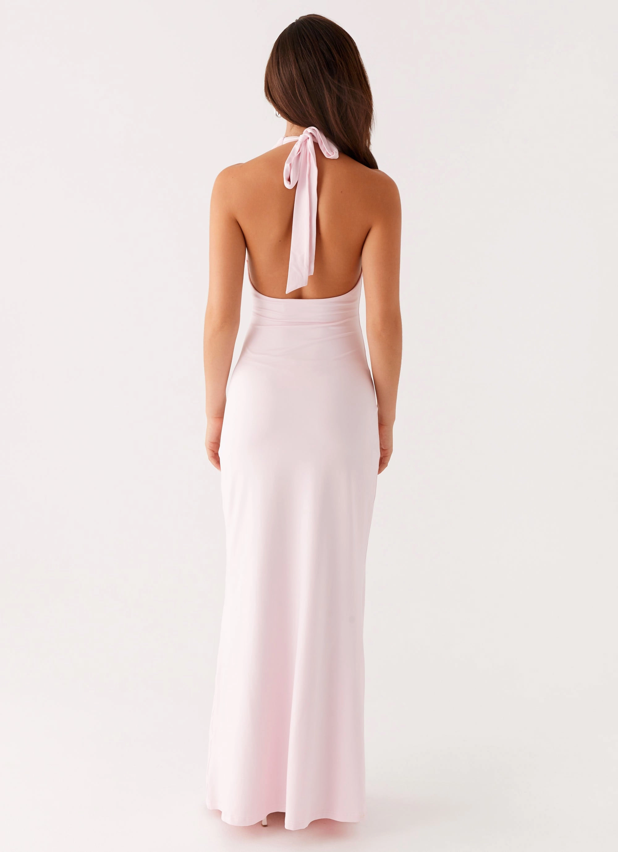Nicola Maxi Dress - Pink Feminine Cut