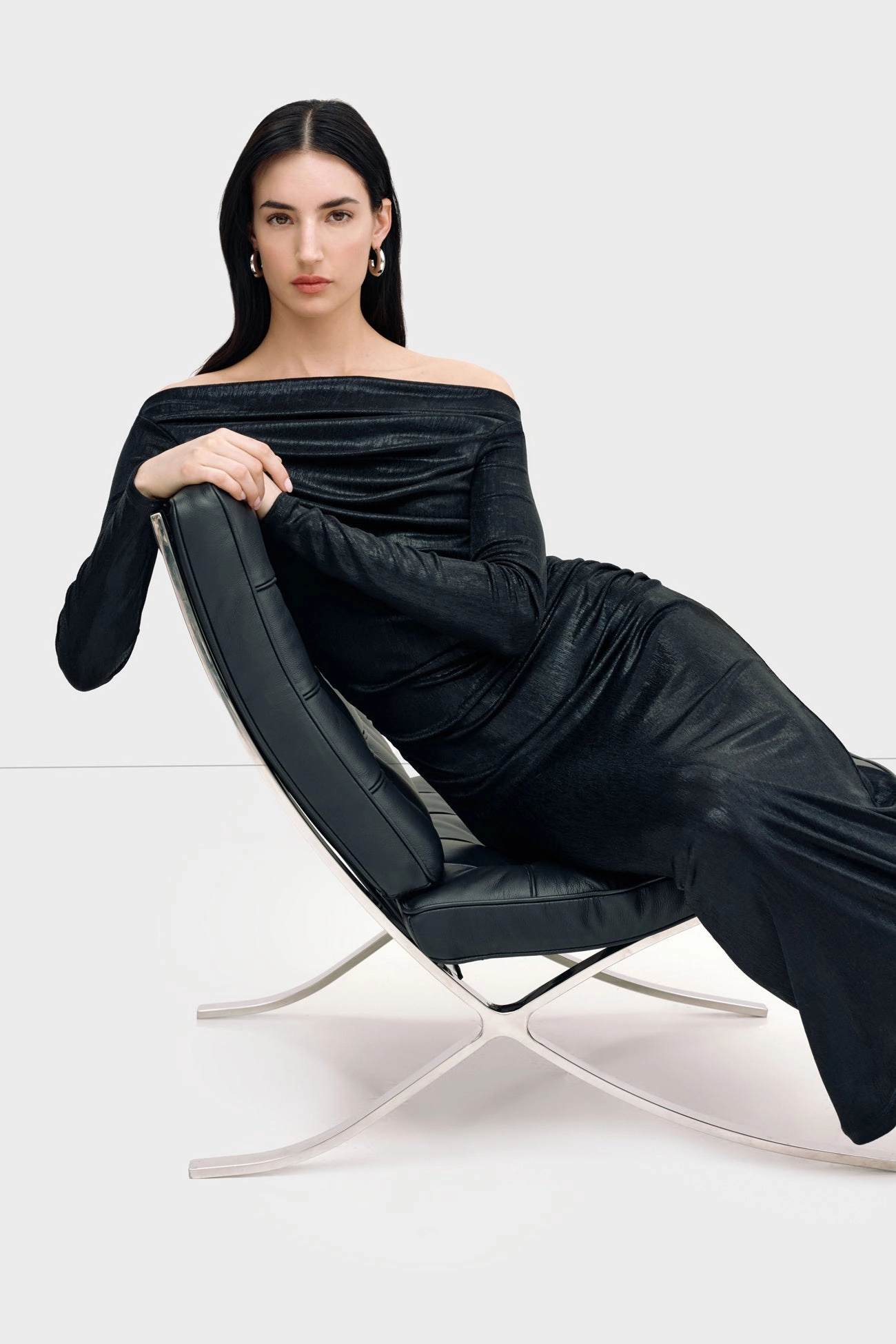 Vibrant Look Cooper Metallic Dress