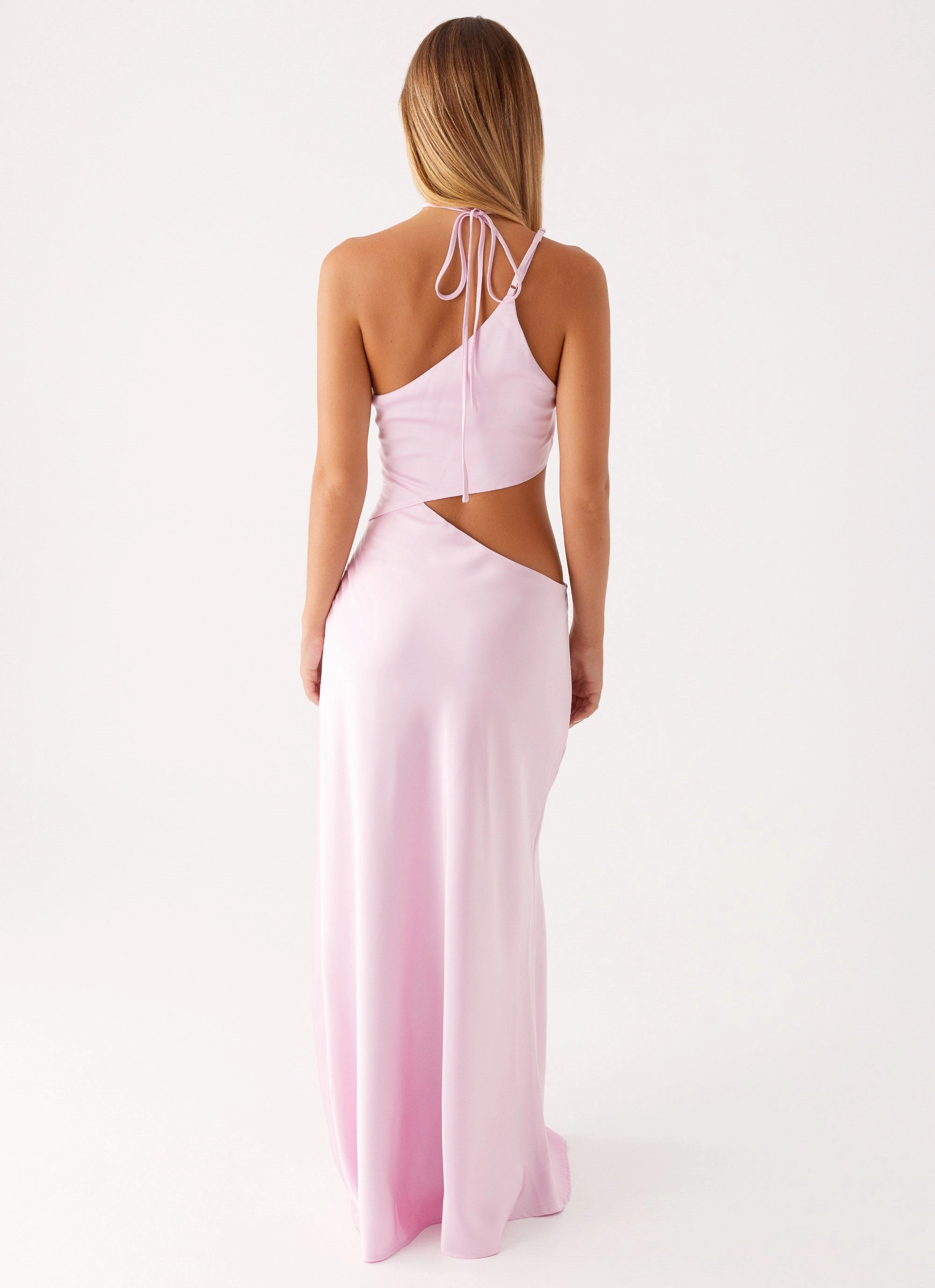 Courtney Maxi Dress - Pink Detachable-Detail Flattering Shape Wear