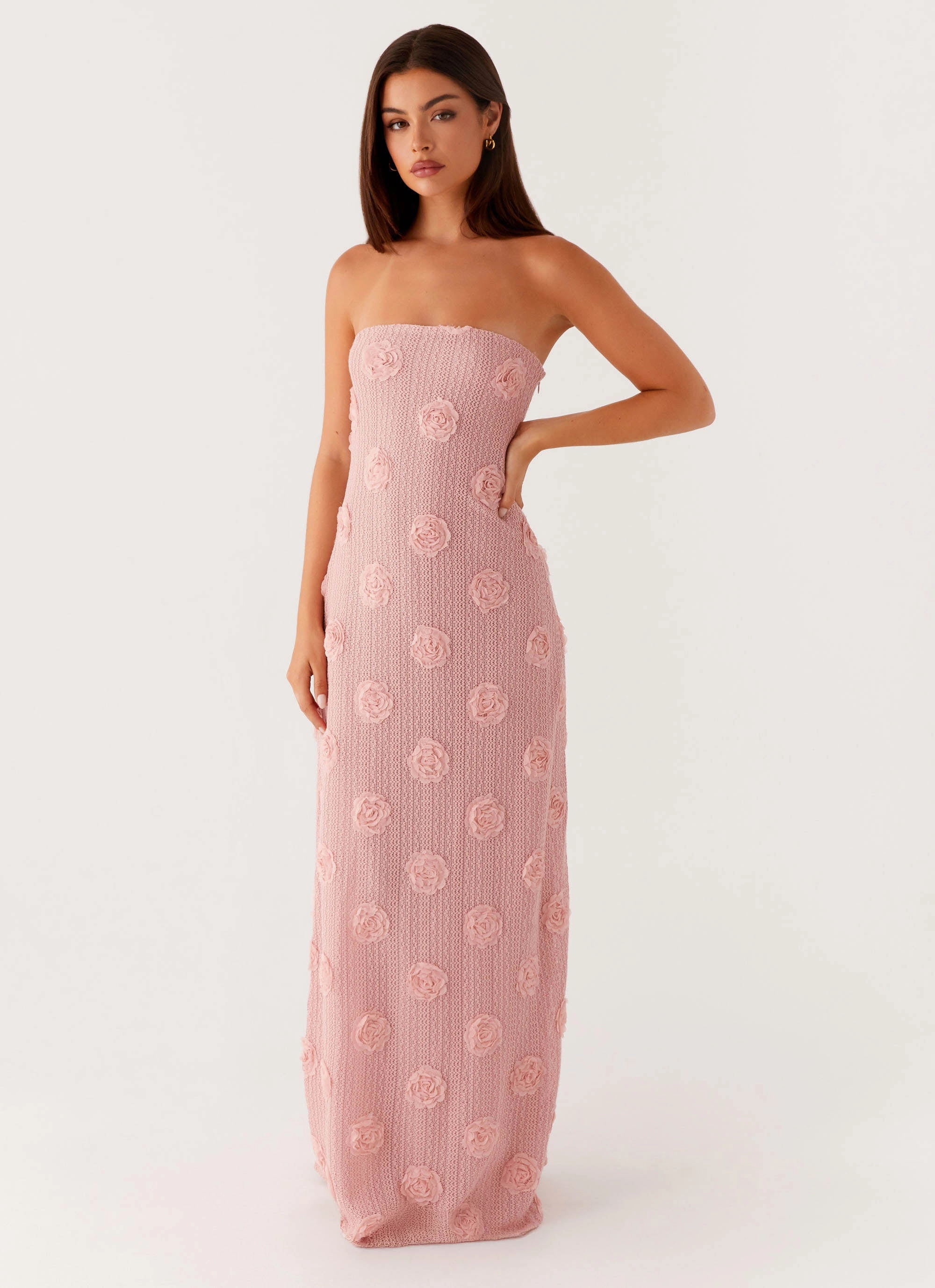 Holly Maxi Dress - Pink Clean Outfit