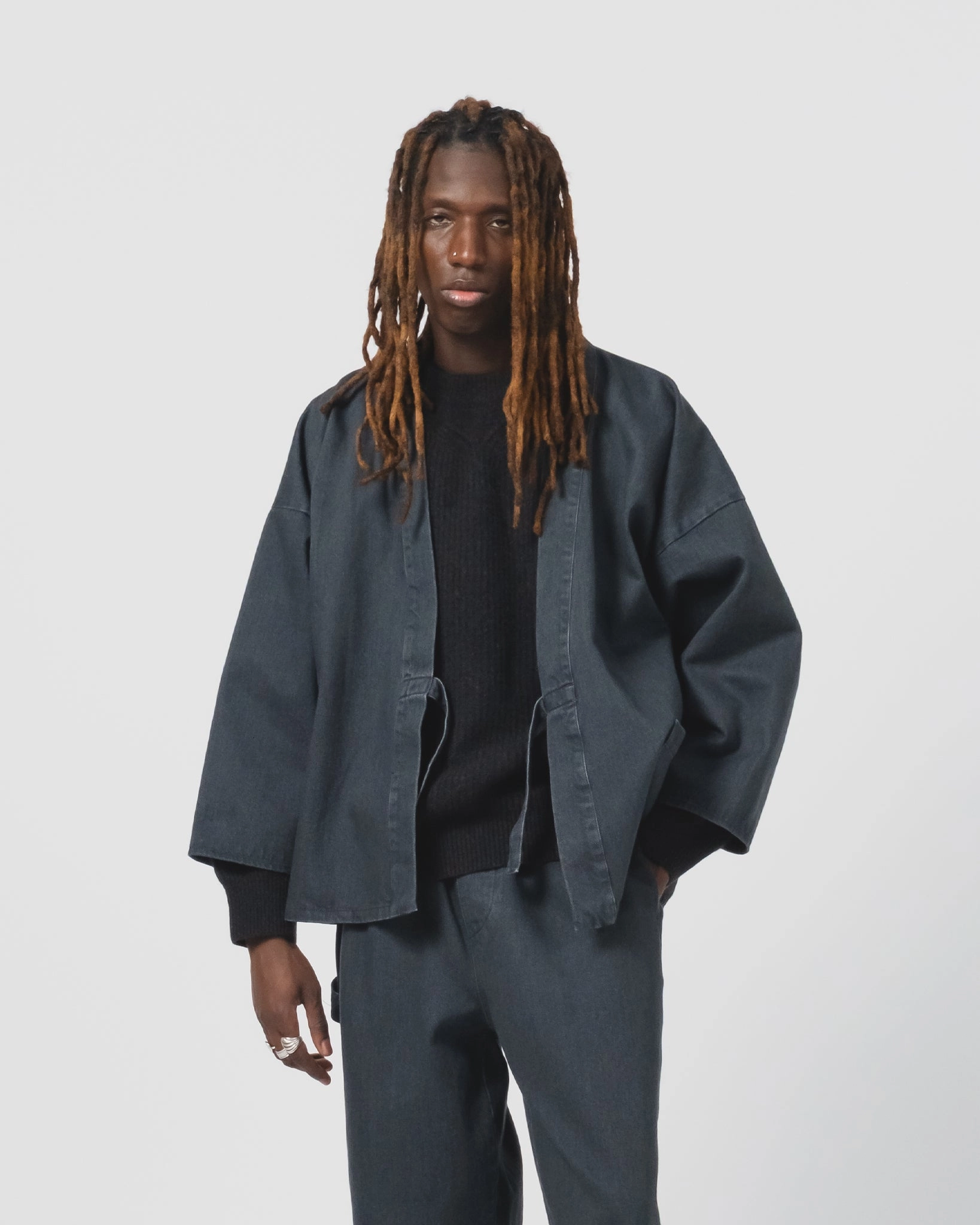 Shogun Kimono Griffin Denim Asphalt Trendy Protection Jungle