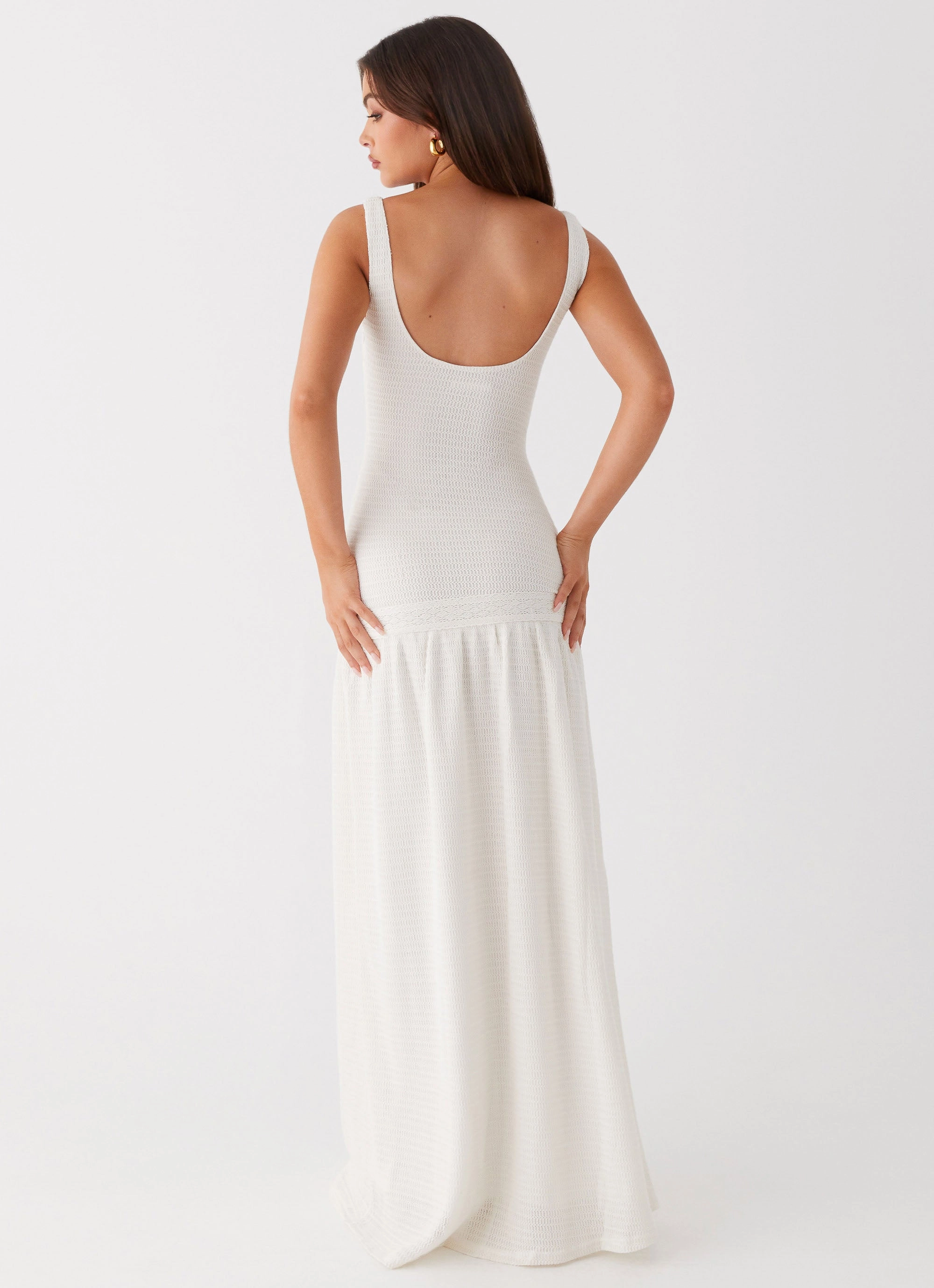Lyrical Maxi Dress - Ivory Balanced Light Fresh Stitch
