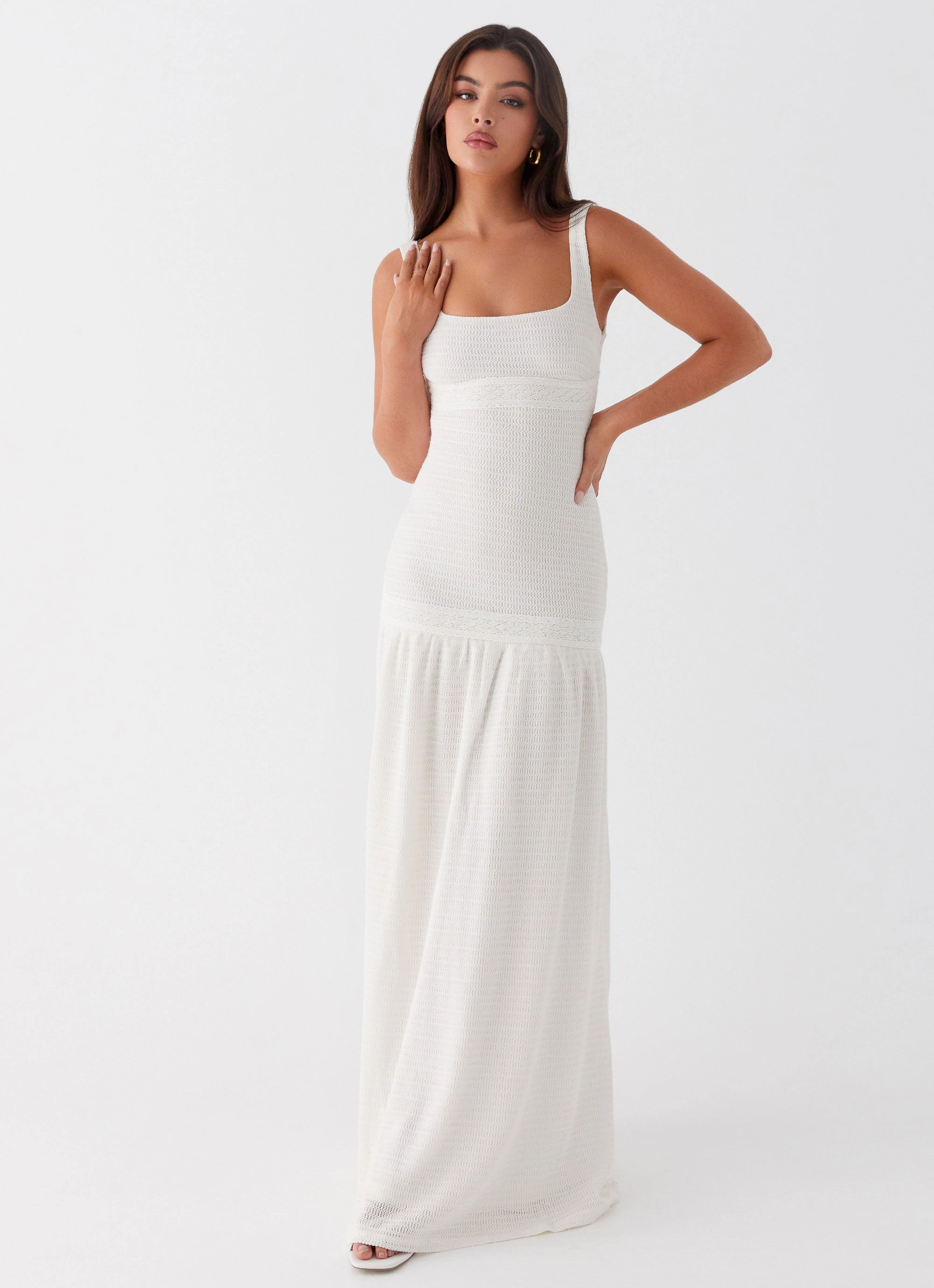 Cozy Comfort Lyrical Maxi Dress - Ivory