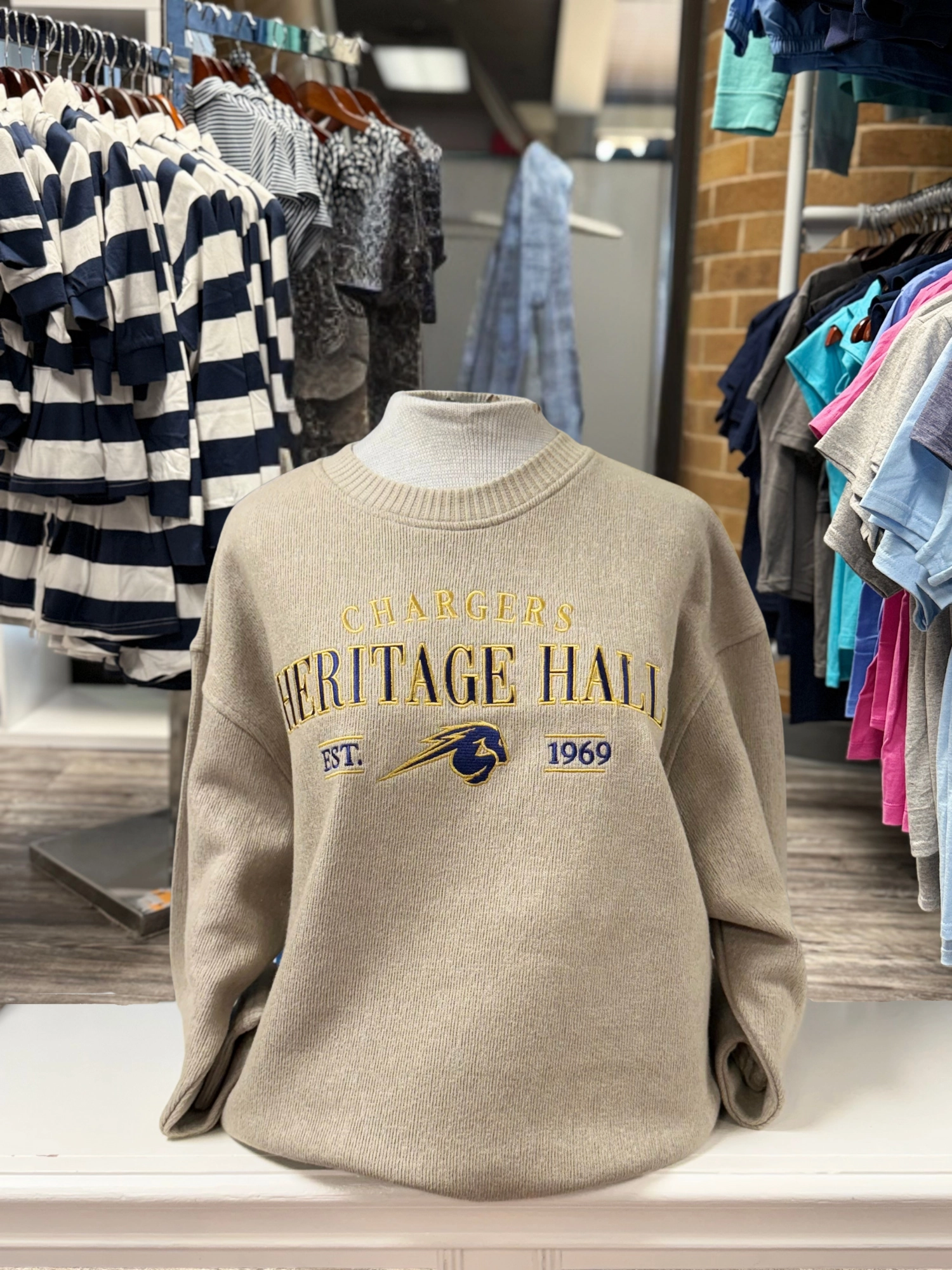 Women's Chicka-d Sunset Sweatshirt, khaki product couple connection