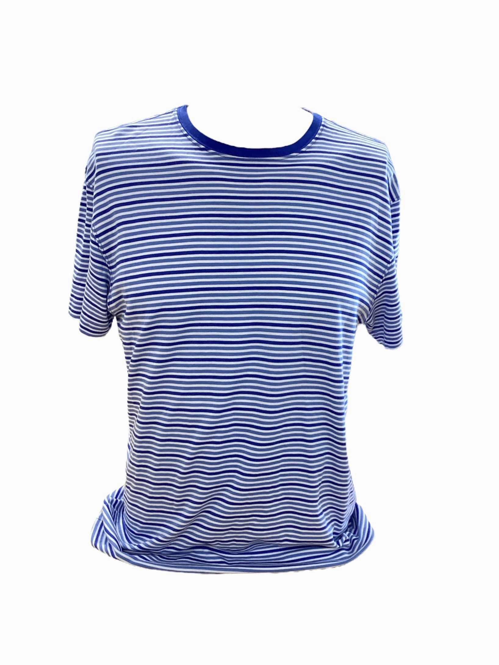 Daniel Cremieux Men??s Blue Striped Shirt M Weekend Style Plus Size