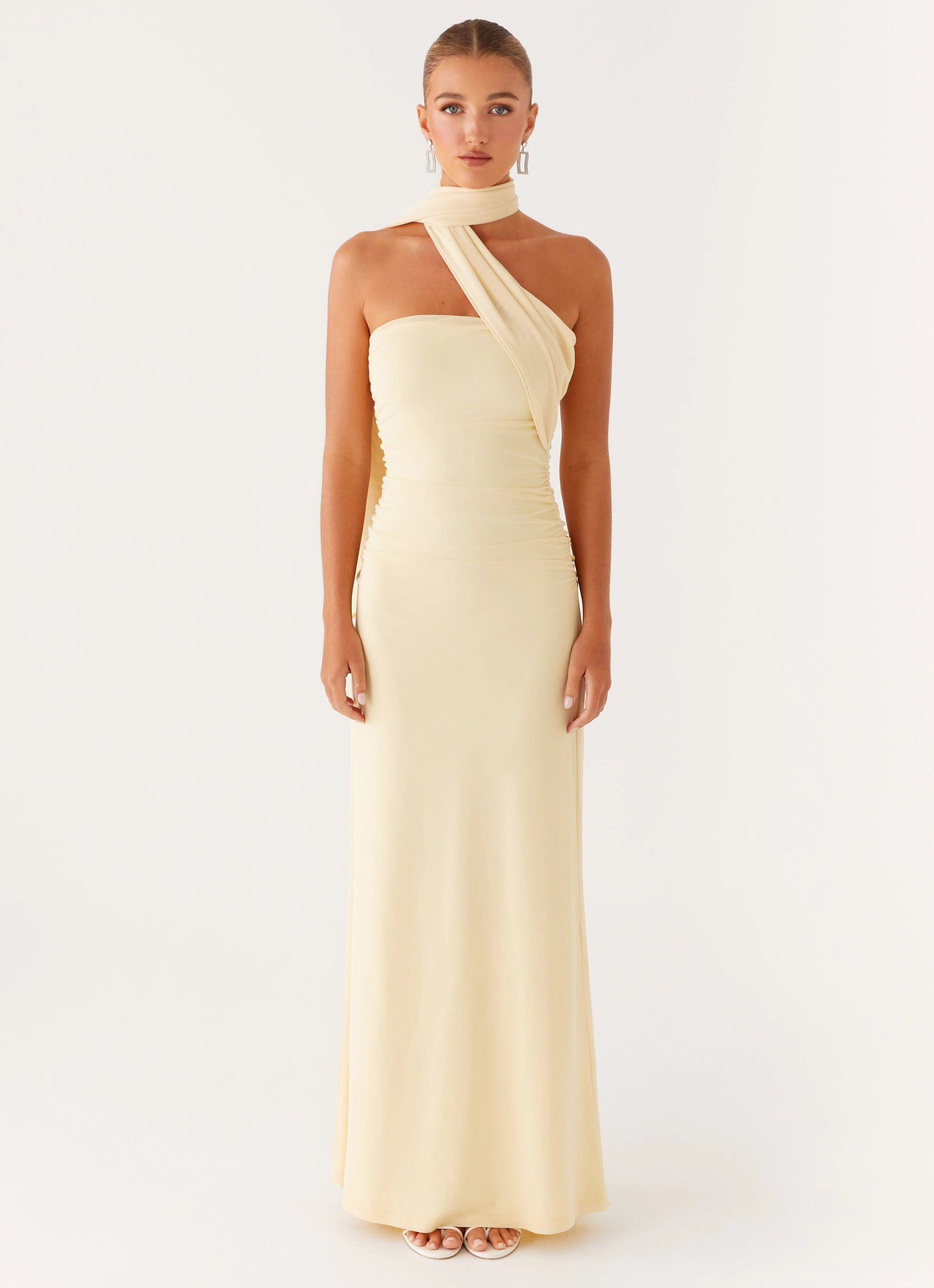 Bow Soft Songbird Maxi Dress - Yellow
